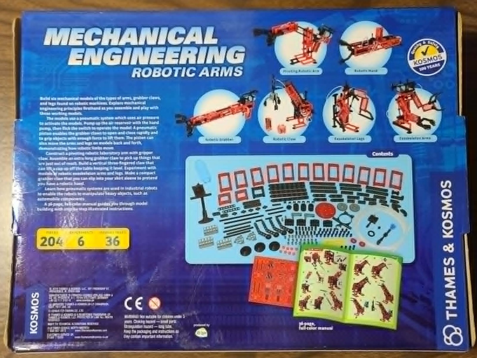 Mechanical Engineering Robotic Arms Experiment Kit Thames & Kosmos NEW