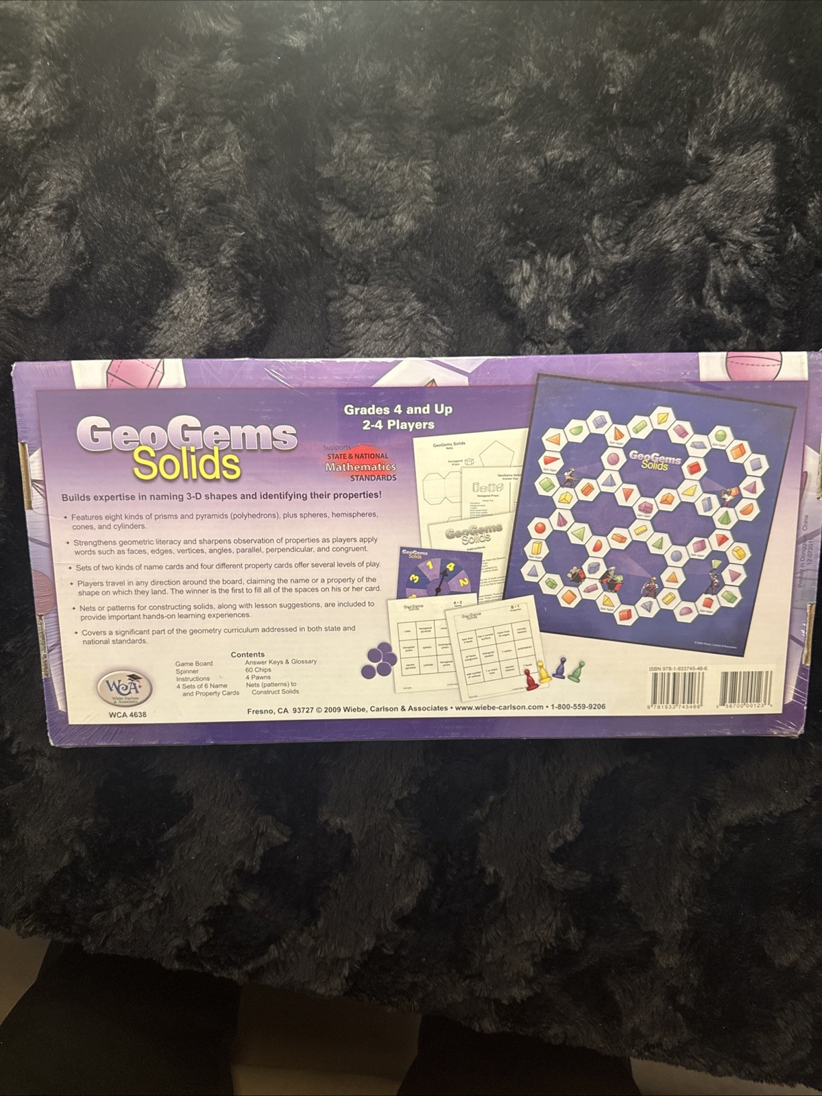 WCA Geogems Solids Math Board Game Learning Educational Grades 4 And Up Geometry