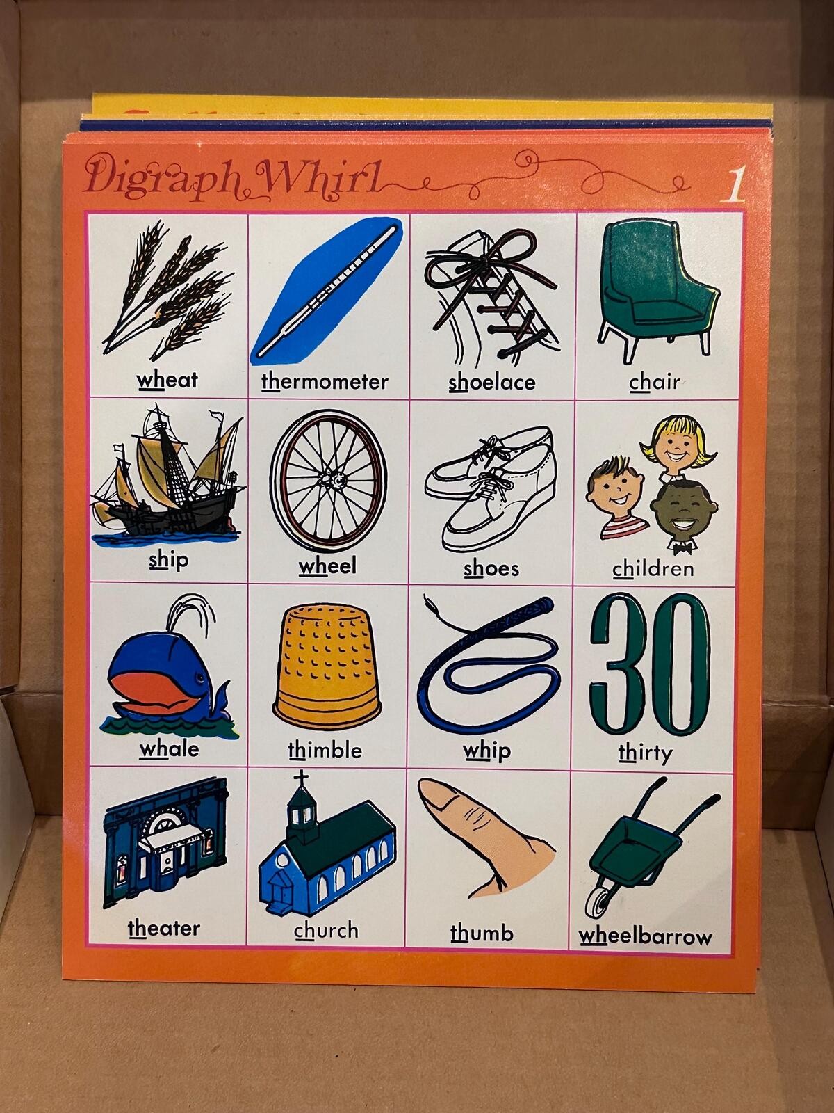 Vintage 1968 Bingobang Phonics Game Kit
