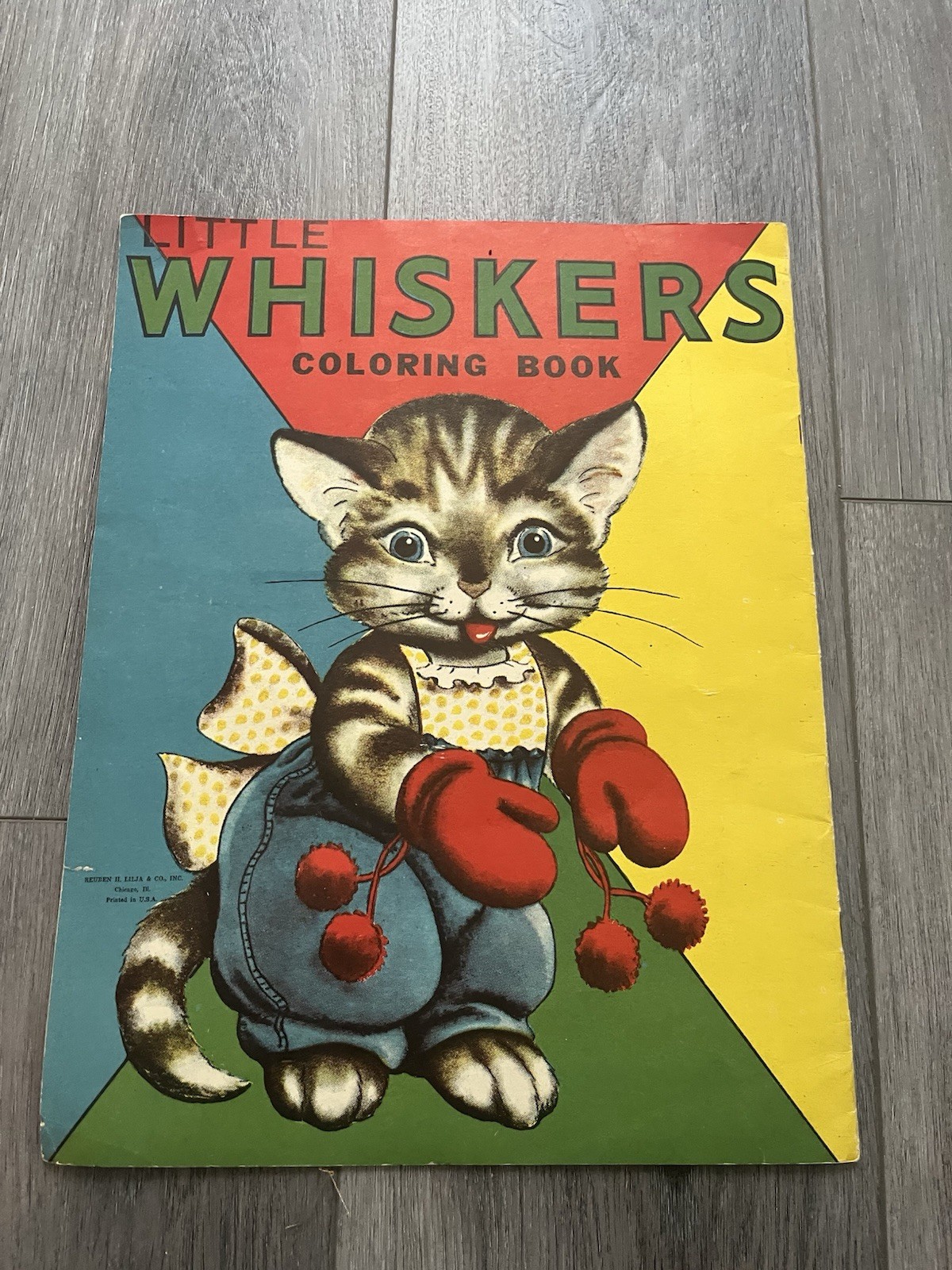Vintage 1960s Little Wickers Coloring Book Rueben H Lilia Co