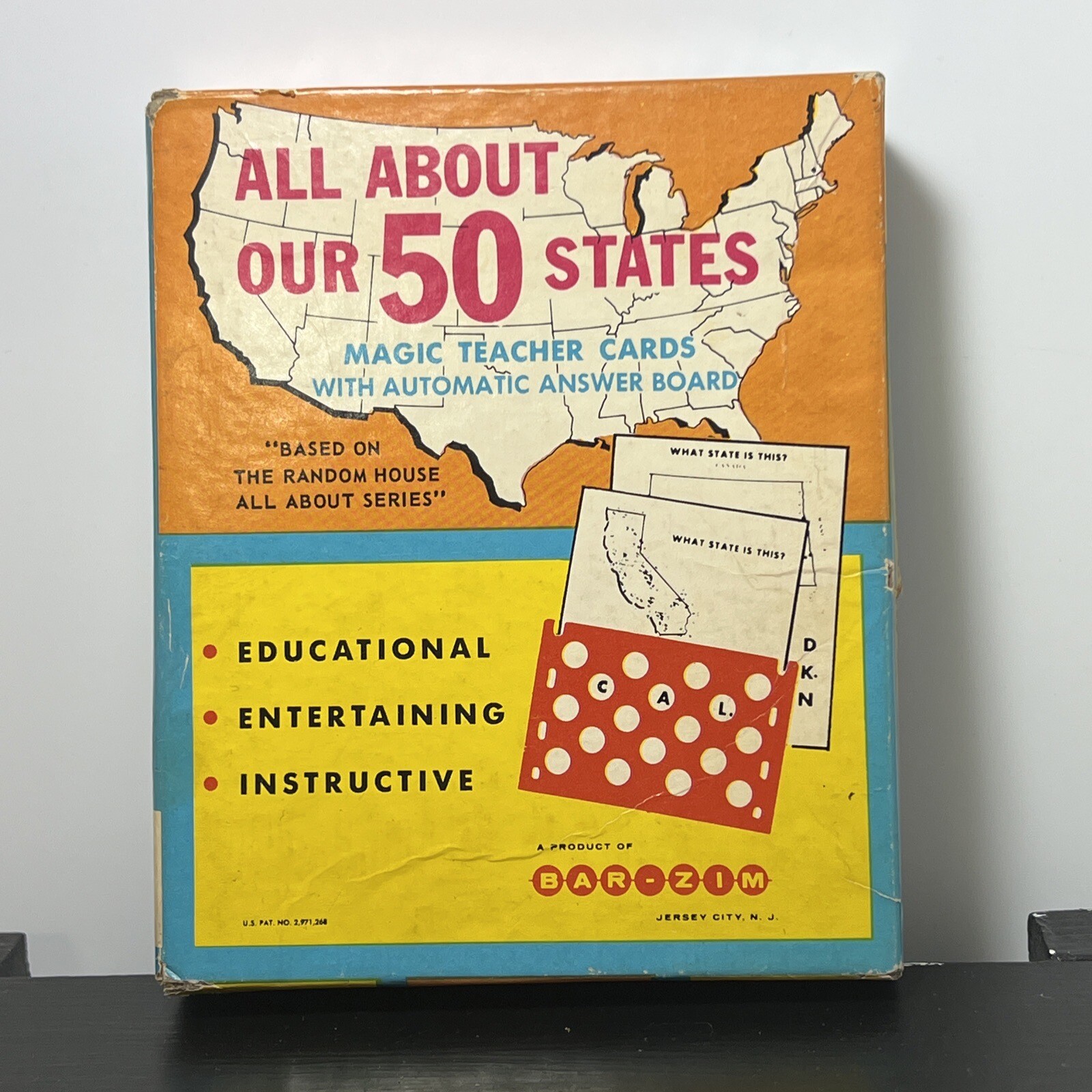 Vintage 1960s Magic Teacher Cards “All About Our 50 States” Bar-Zim Toy Co