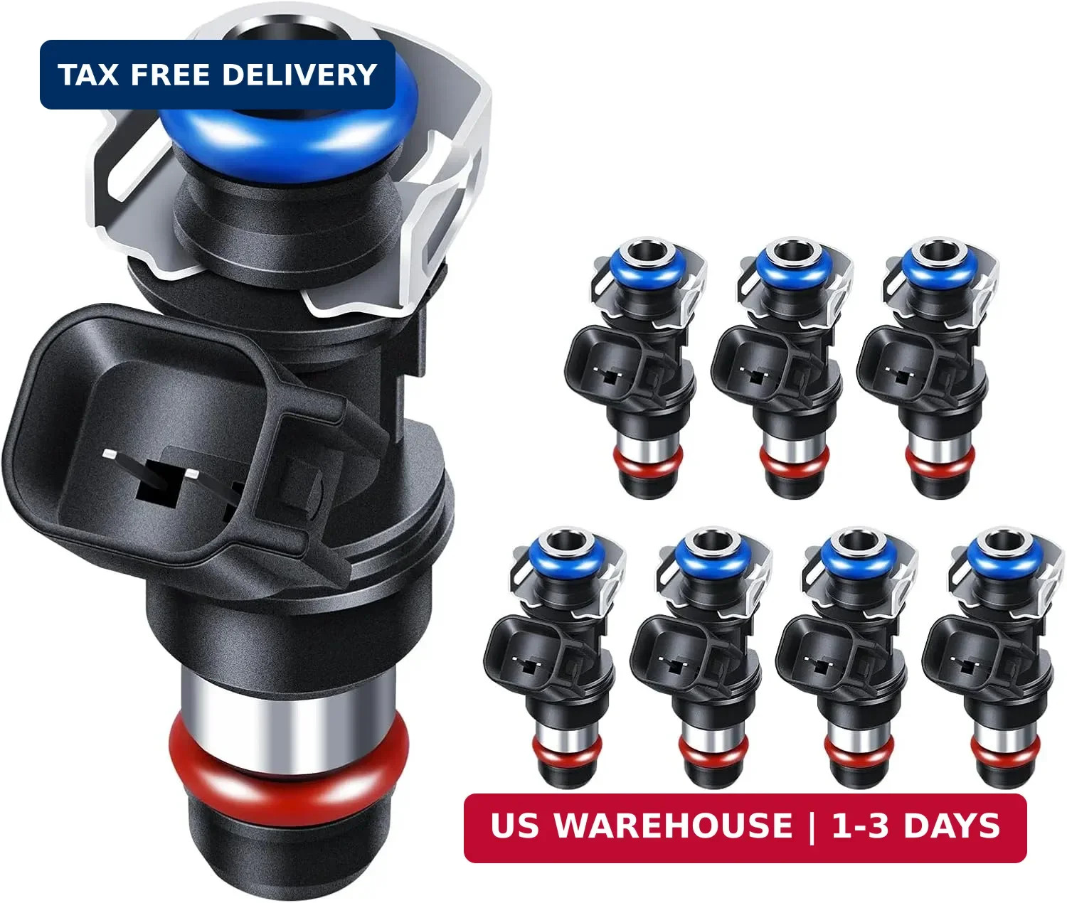 Fuel Injectors Set of 8 Compatible with Yukon for Envoy for Sierra for Savana fo