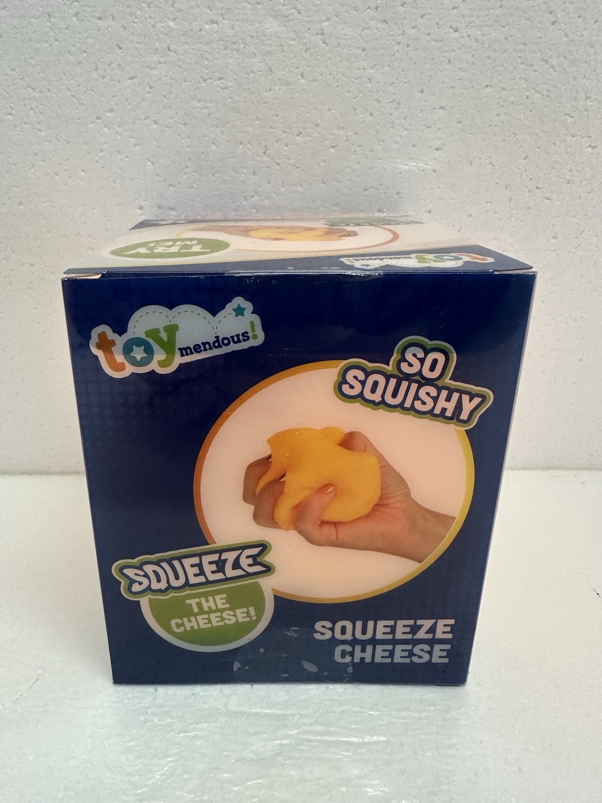 🧀 Squeeze Cheese Large Squishy Toy Toymendous – New in Box US Seller Fast Ship