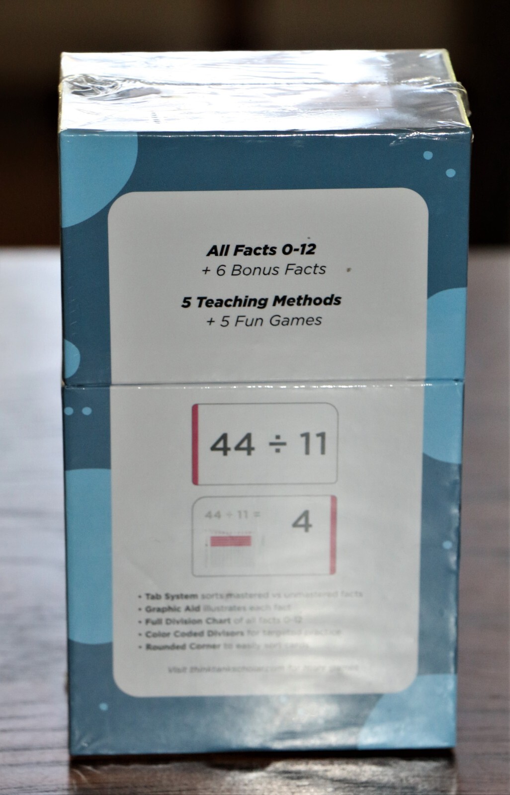 Think Tank DIVISION Flashcards 162 Cards Age 8 + Home School/Tutoring NEW Sealed