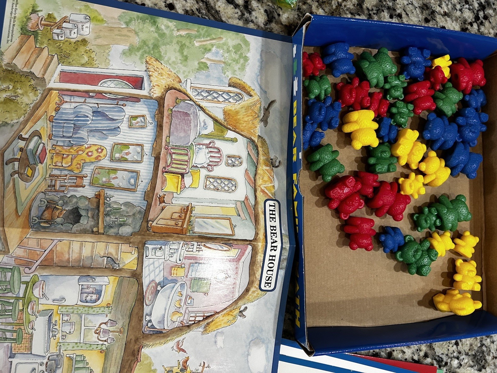 Math Manipulatives: Bear Family Math Kit With Counting Bears And Clear Bears