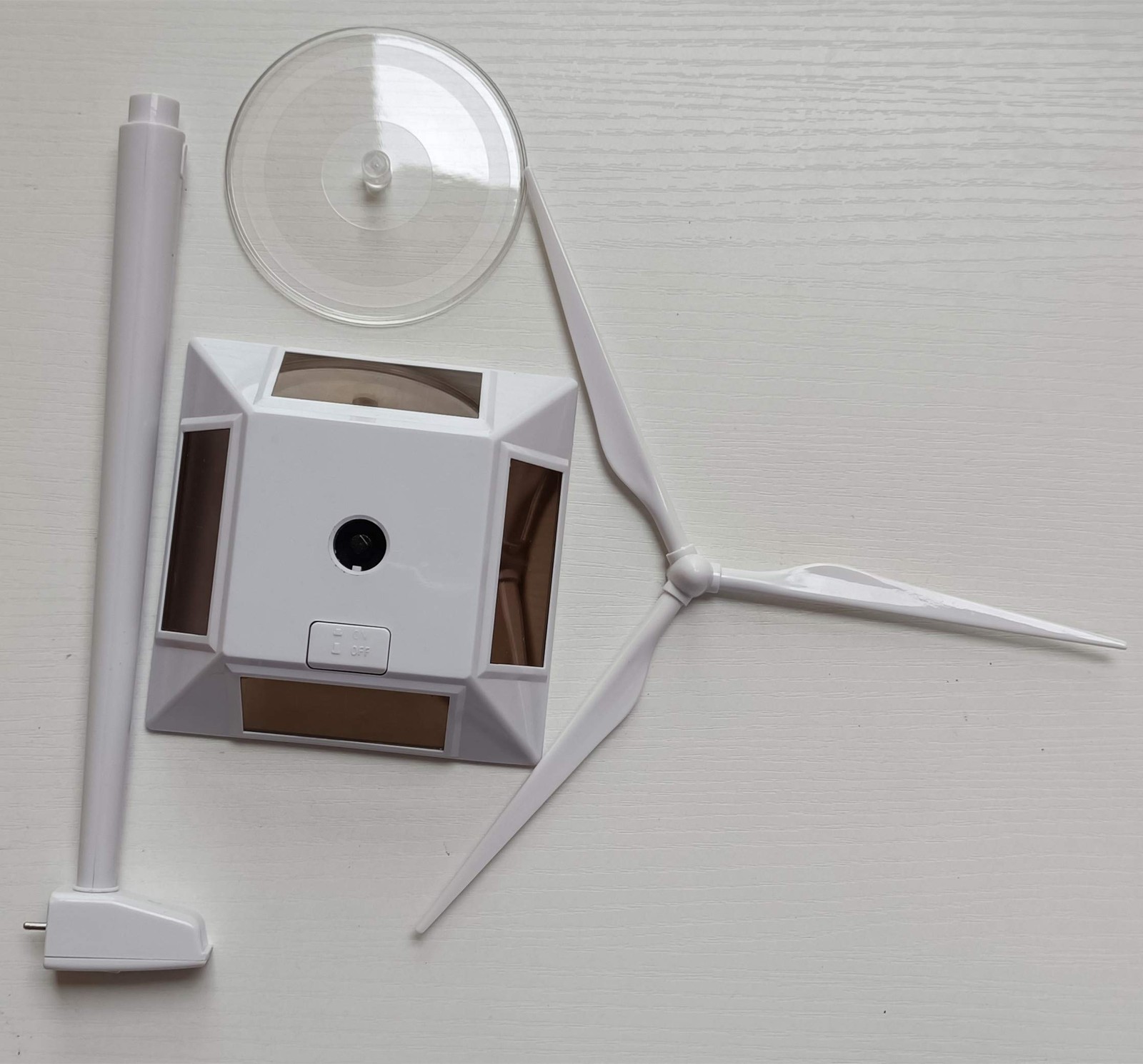DIY Solar Powered Windmill Model Desk Home Decor Craft Science Kits Toy Educatio