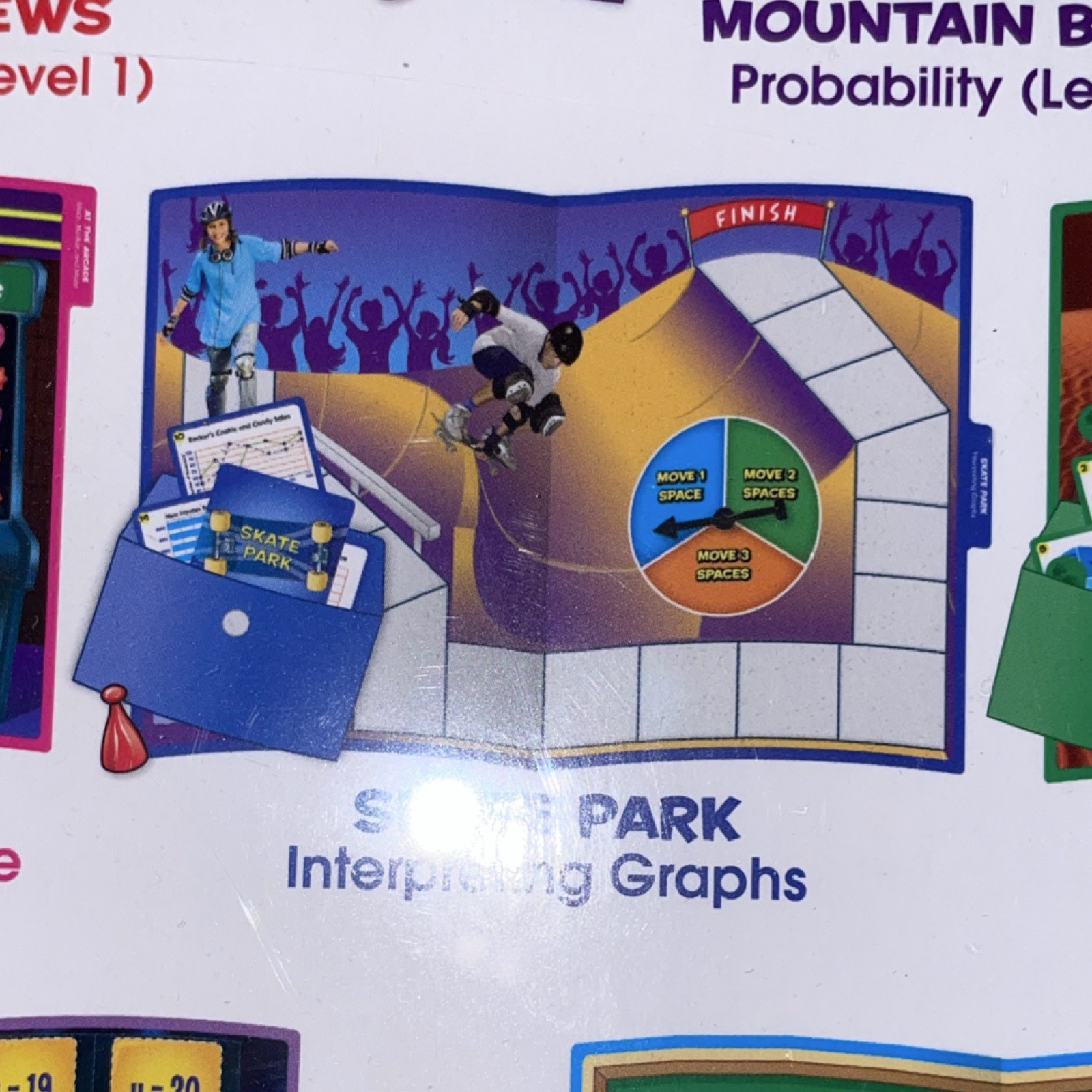 Lakeshore Data & Probability Elementary Folder With 10 Games for Ages 9+