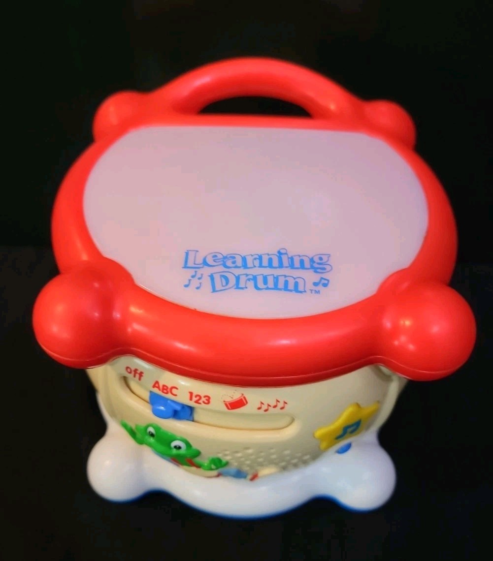 Leapfrog Learning Drum Educational Musical Lights Sounds ABC 123 Vintage 2001