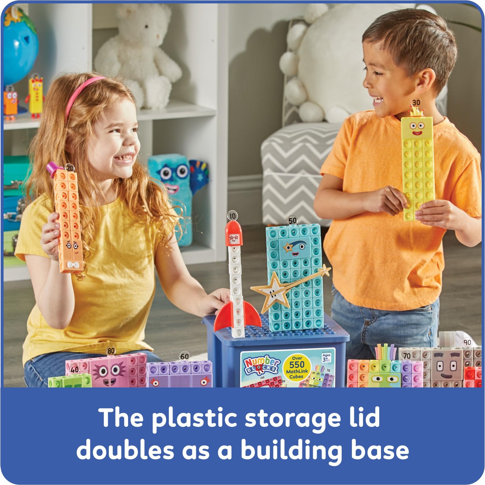 MathLink Cubes Activity Set Numberblocks Heroes Zeroes Preschool Learning Toys