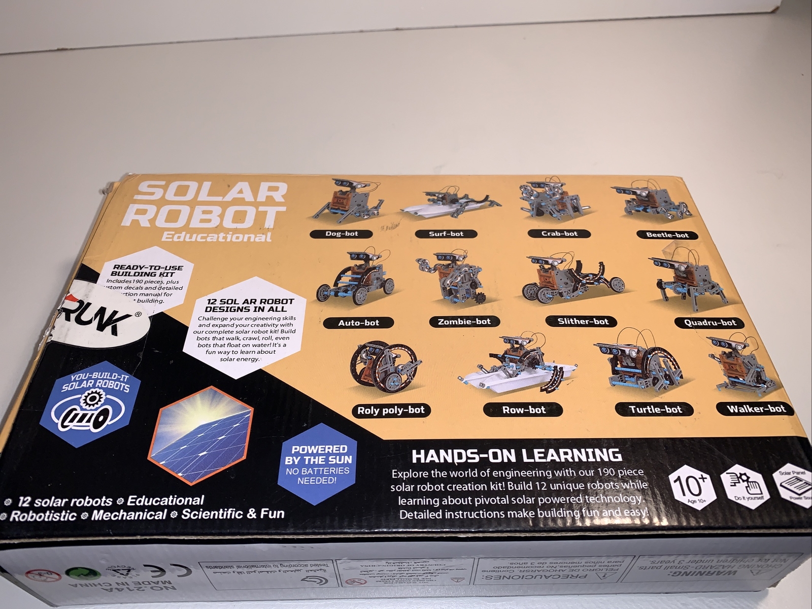 14-in-1 Educational STEM Science Toy, Solar Robot Kit for Kids, Age 10 and Up