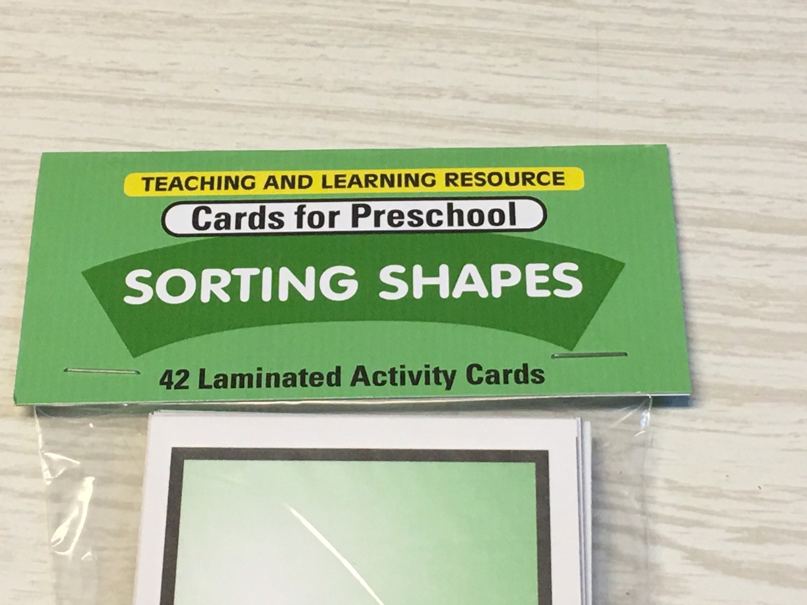 Sorting Shapes – 56 Laminated Cards – Activity Set