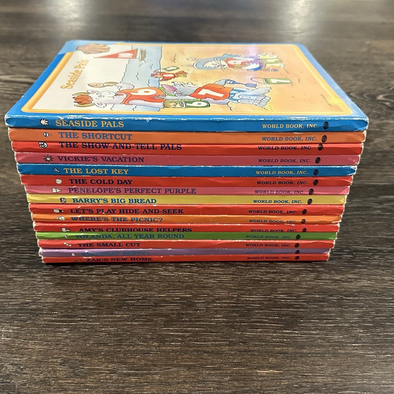 1987 World Book Early World of Learning Interactive Board Book Lot 15 VTG & Rare