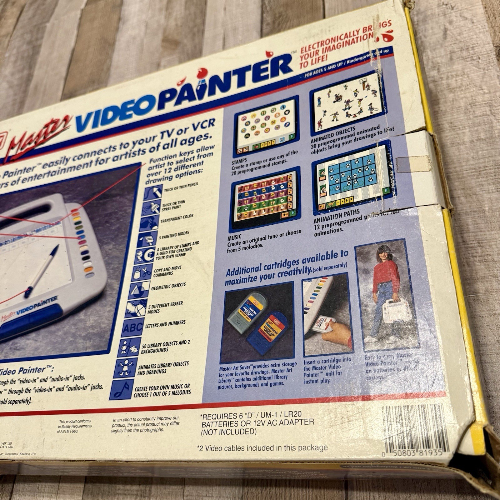 Vintage VTech Master Video Painter In Box Stylus Cord Manual Very Nice