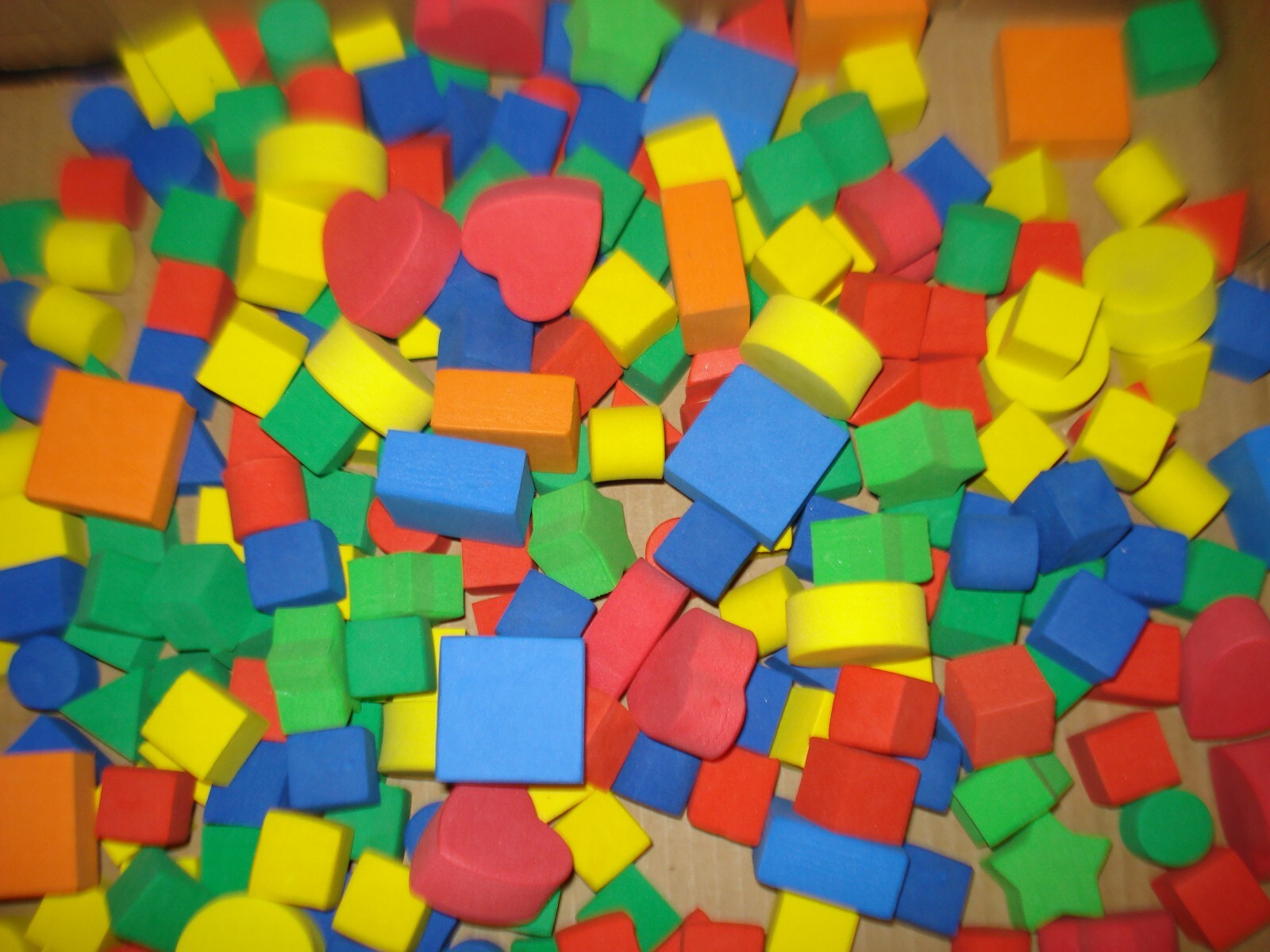 Math Manipulatives Counting Blocks – Over 230 Foam Pieces – Many Shapes, Colors