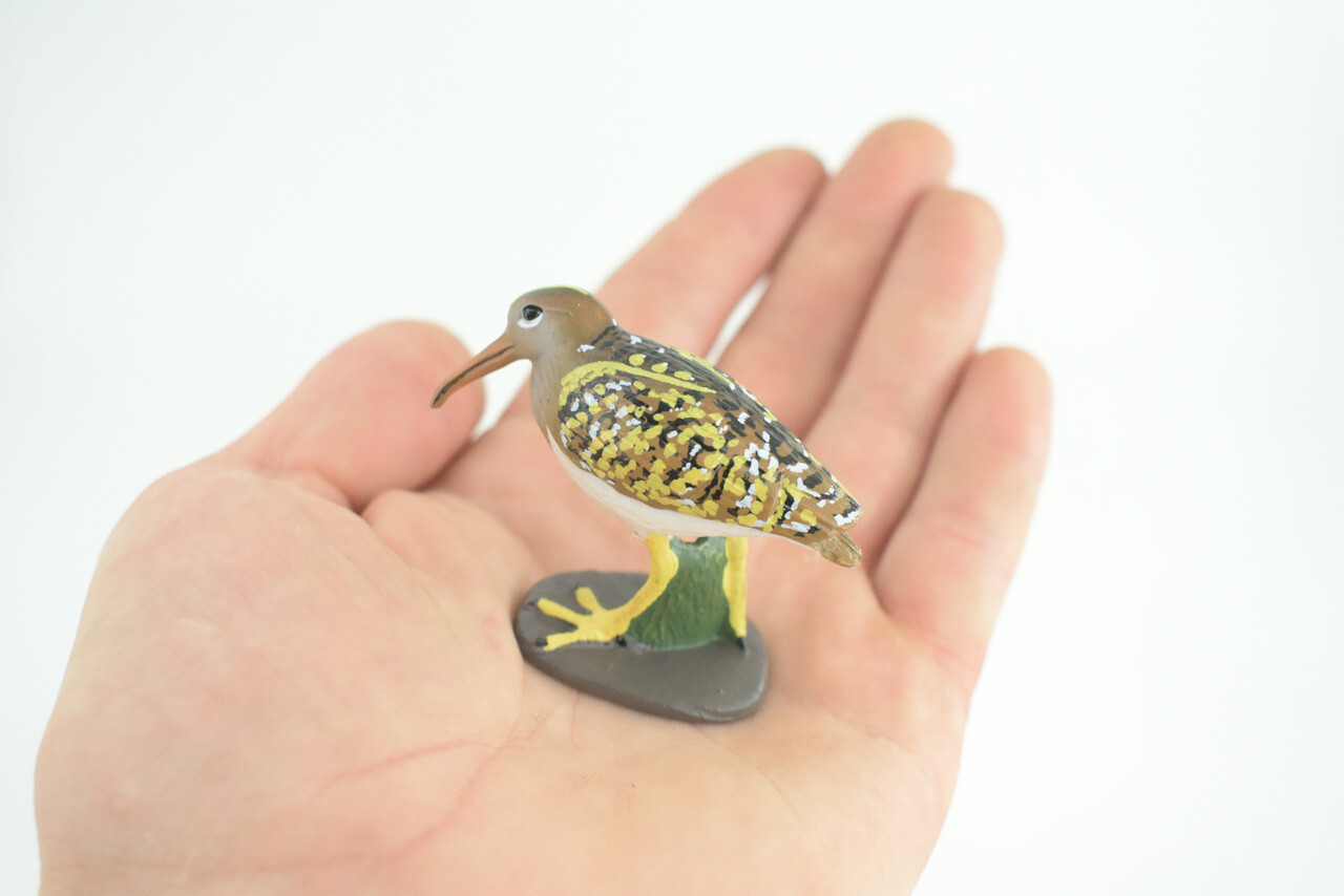 Greater Painted Snipe Toy, Hand Painted Realistic Bird, 2 3/4 Inches CH870 BB199
