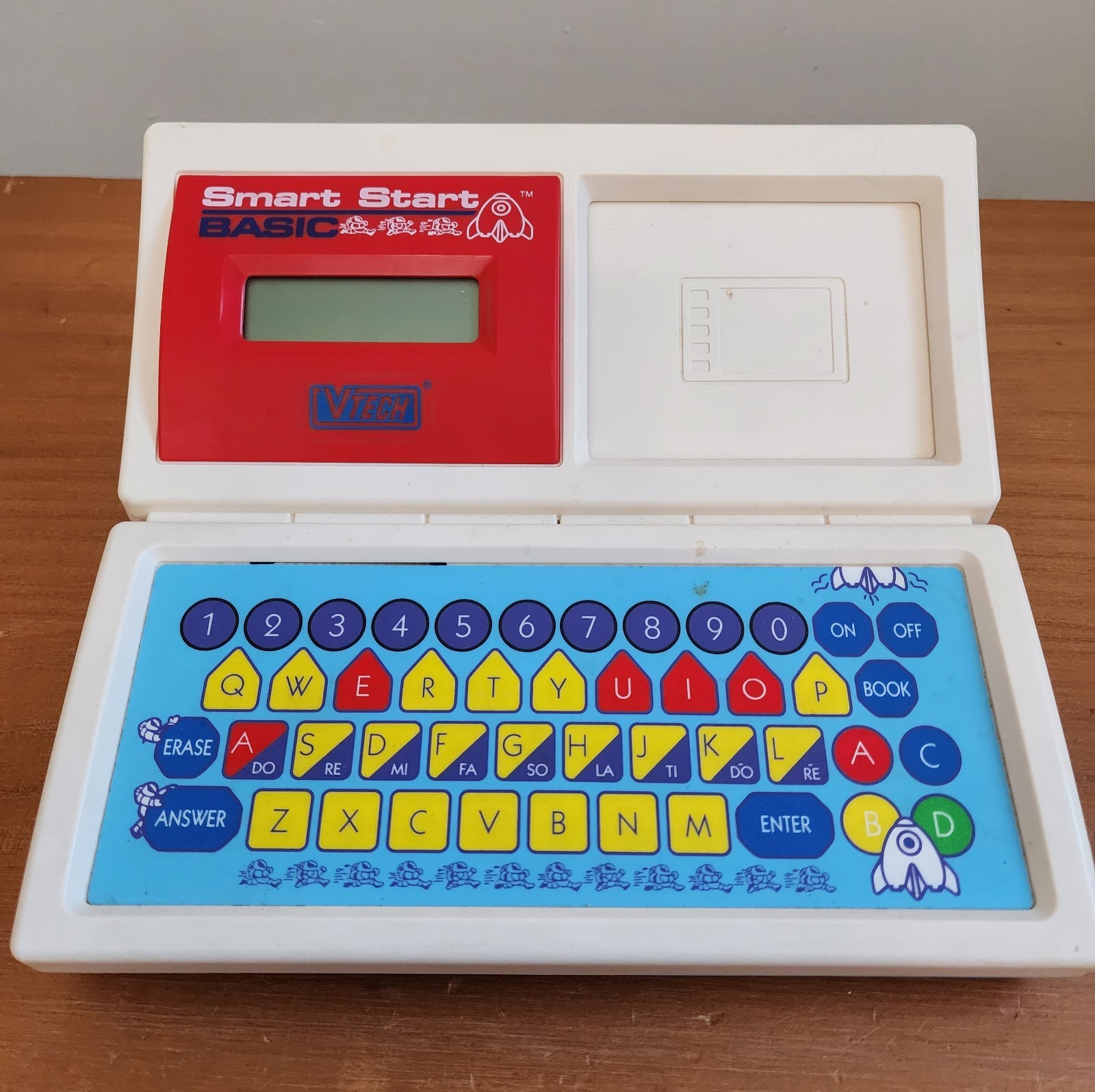 Vintage 1993 VTECH Smart Start Basic EDUCATIONAL Learning TOY + Cards & Books