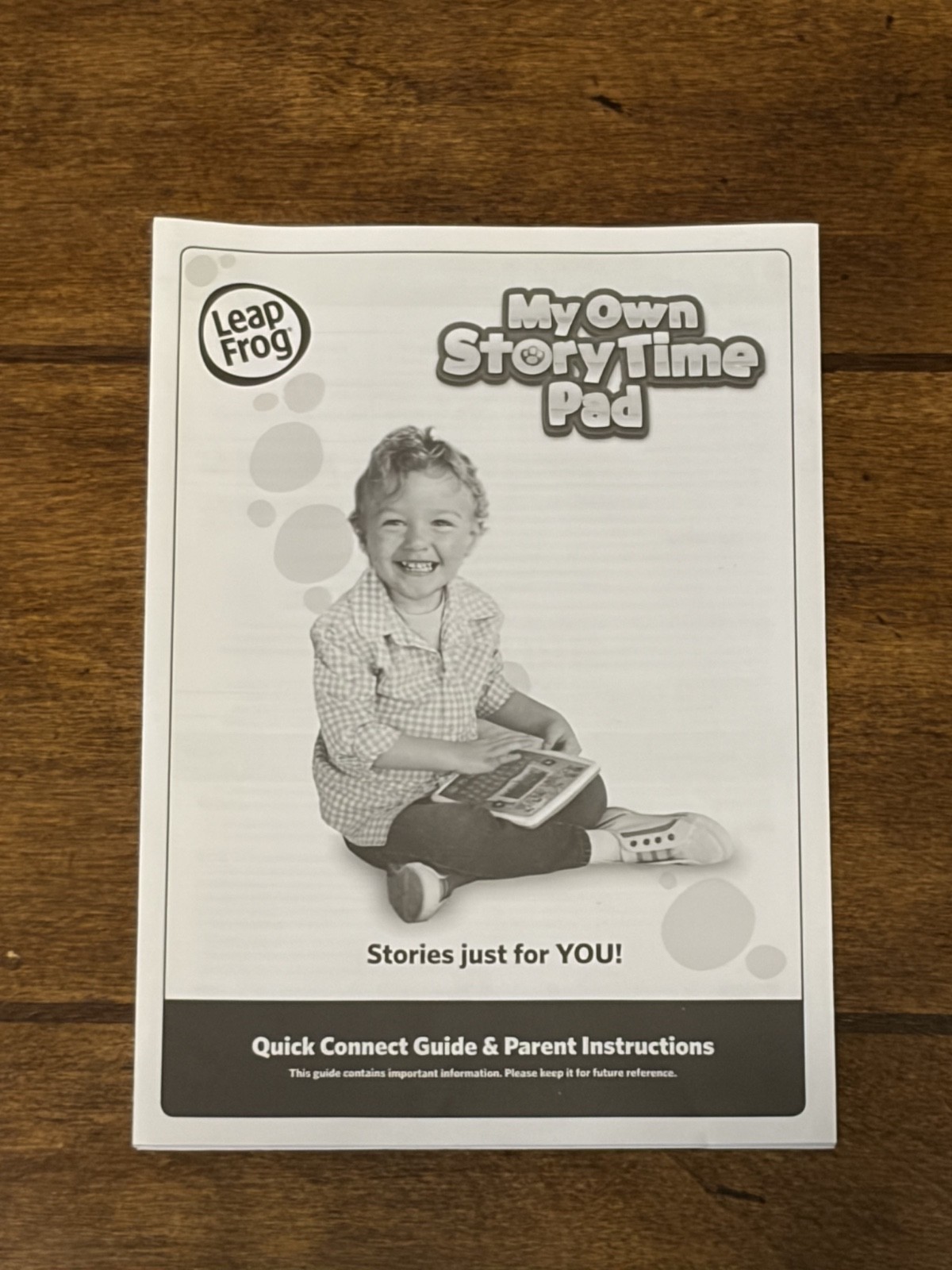 LeapFrog My Own Story Time Pad Learning Tablet Scout Tested w/ Manual
