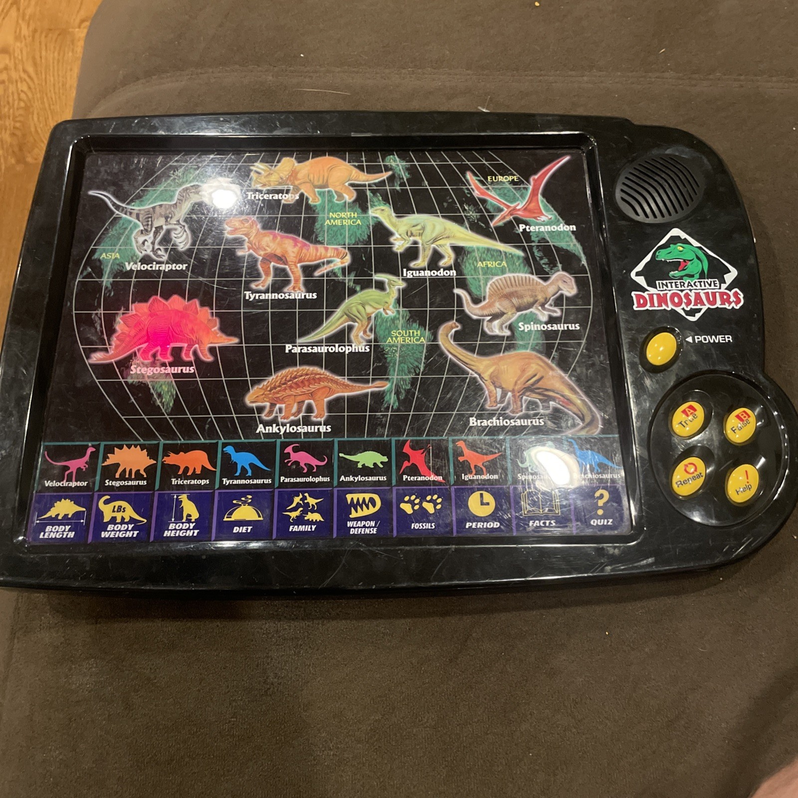 Interactive Amazing Dinosaurs Kids Learning Black Electronic Toy Working