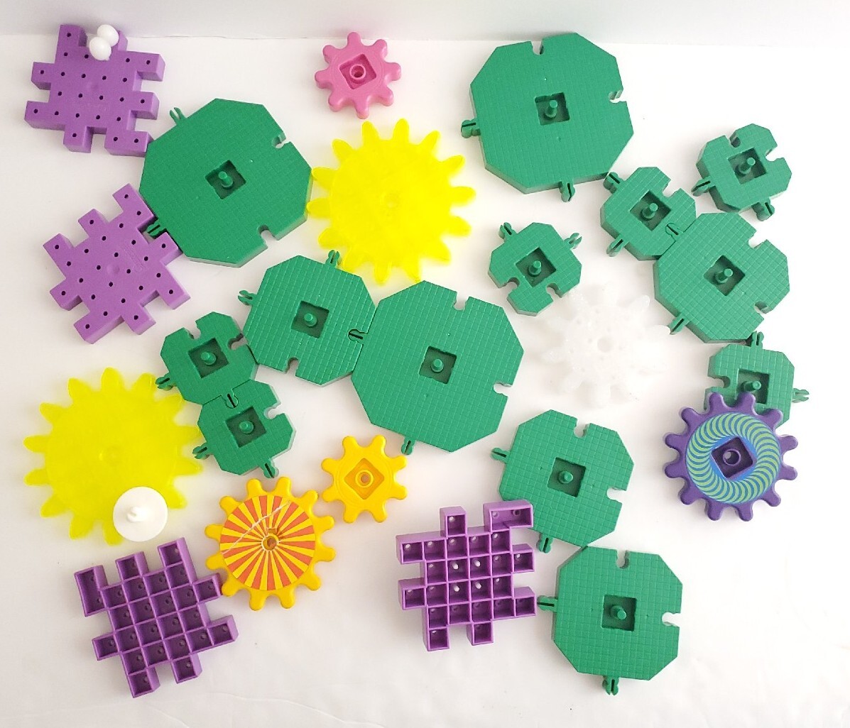 Bag Of Learning Resources Plastic Building Shapes Gears Parts and Pieces