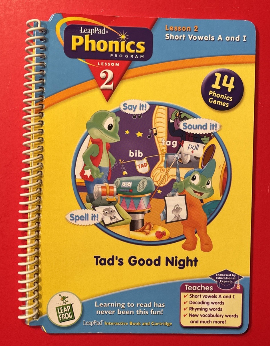 LeapPad Phonics LeapFrog Short Vowels A and I “Tad’s Good Night” Lesson 2