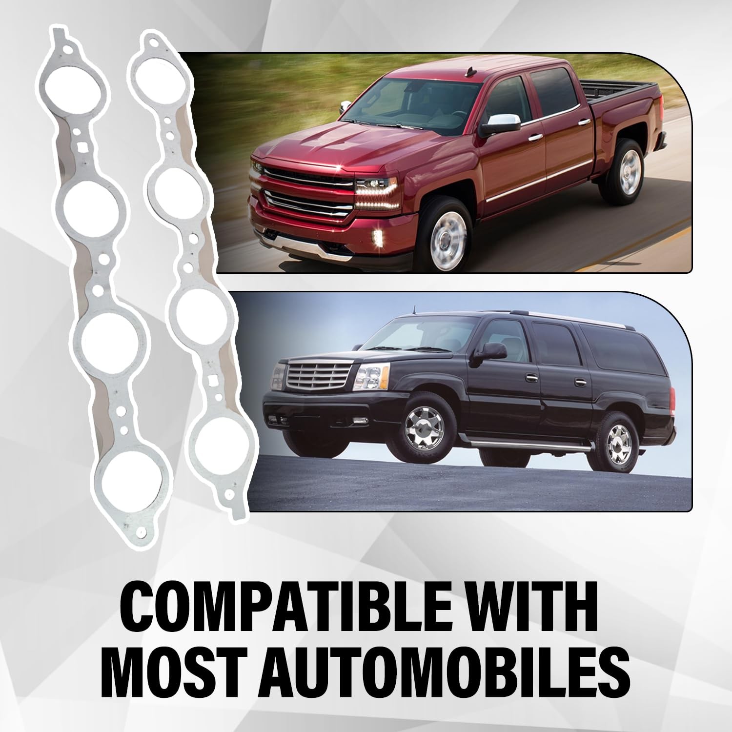 LS MLS Exhaust Manifold Header Gasket Bolts Kit Compatible with Chevy Silverado