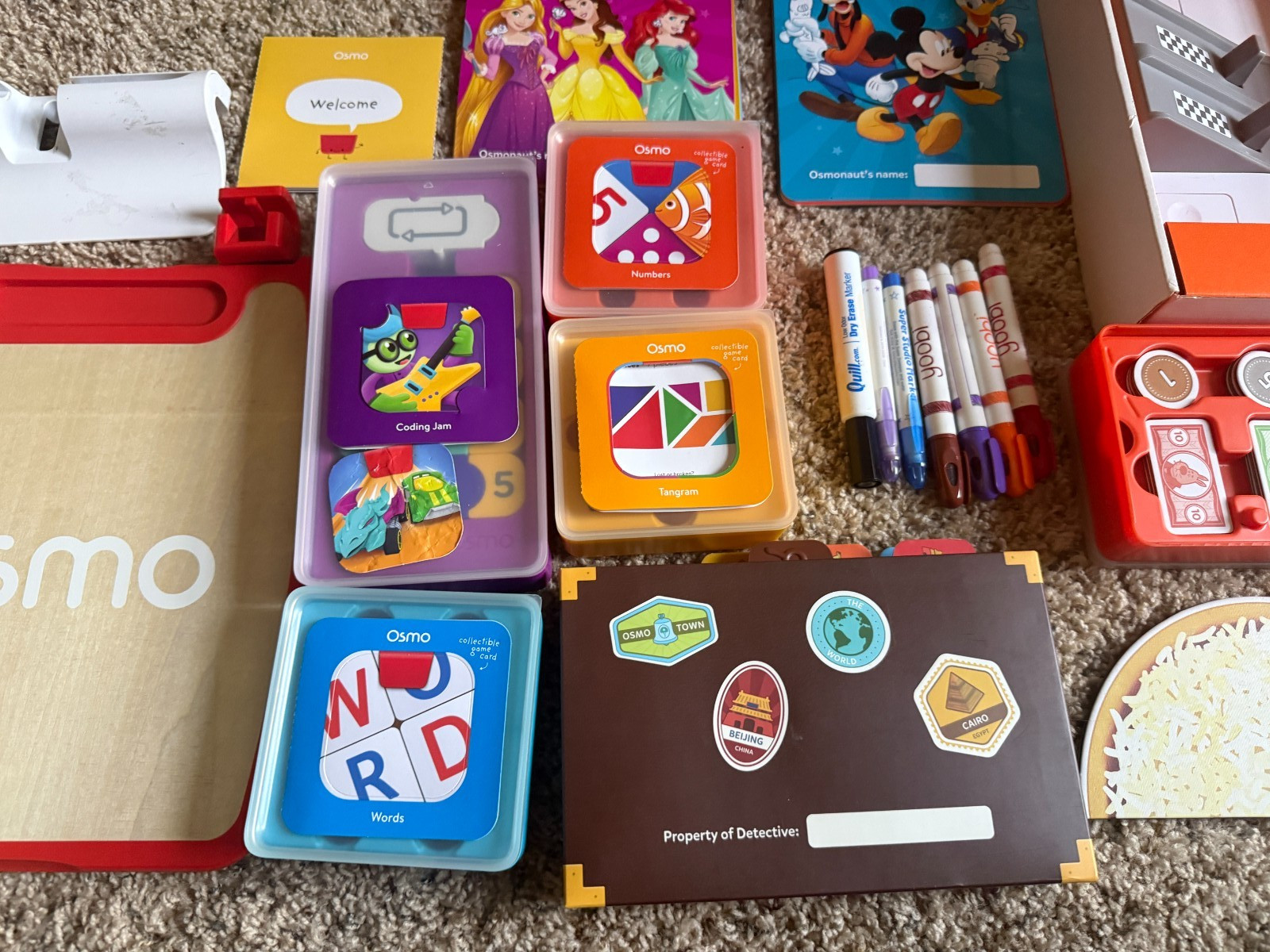 Osmo Large Lot – Pizza – Disney Super Studio Hot Wheels Mind Racers – 2 Bases