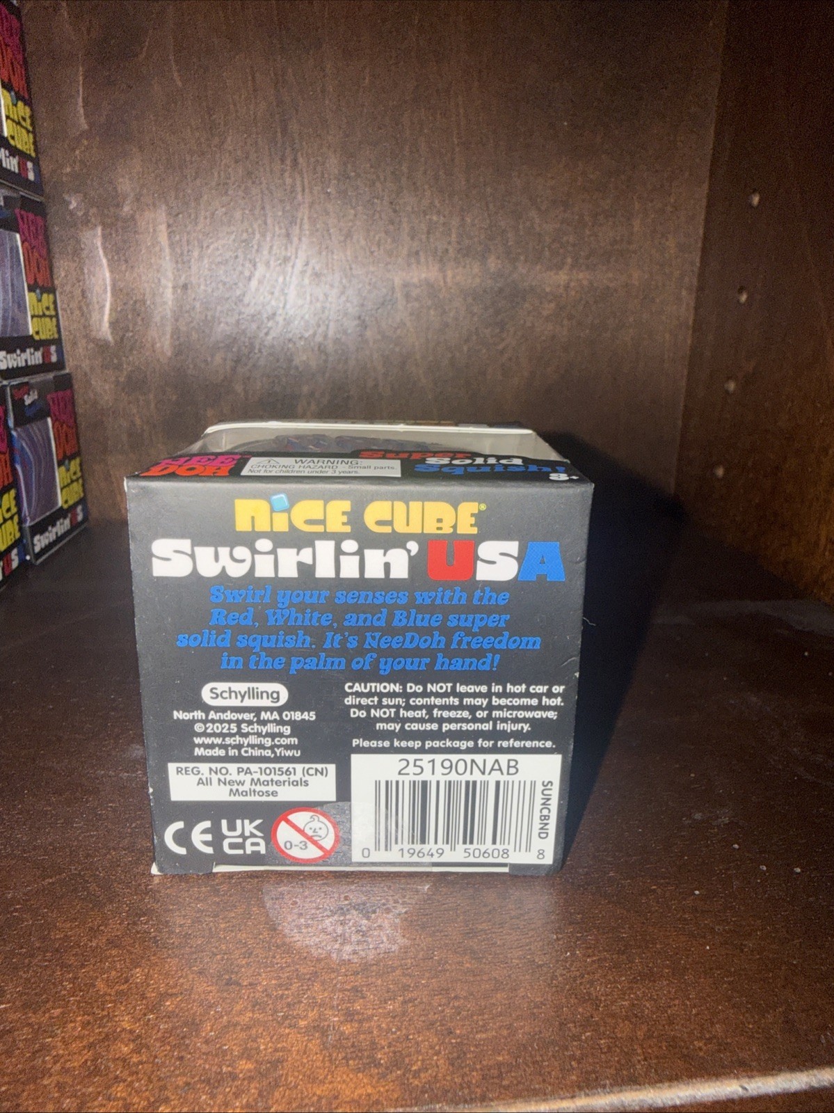 NEEDOH Nice Cube Swirlin’ USA Super Solid Squish NEW