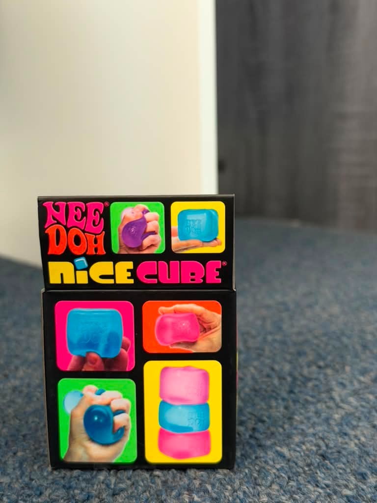 NeeDoh Nice Cube Blue New Sealed 100% Authentic Squishy Stress Toy Fast ship USA