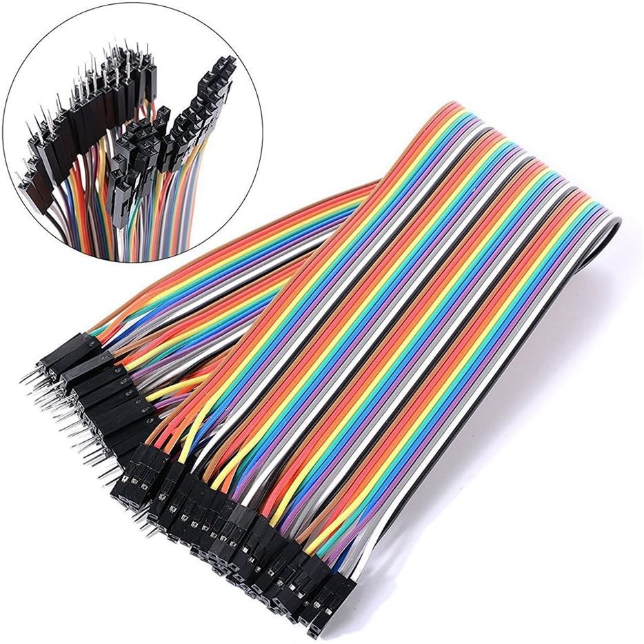 HiLetgo 120pcs/3x40pcs Breadboard Jumper Wires Prototype Board multicolored