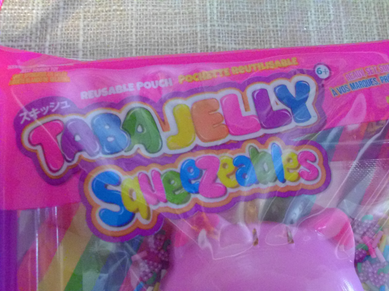 2 Taba Jelly Squeezeables FISH AND CAT Squishy, SCENTED Squeeze Toy