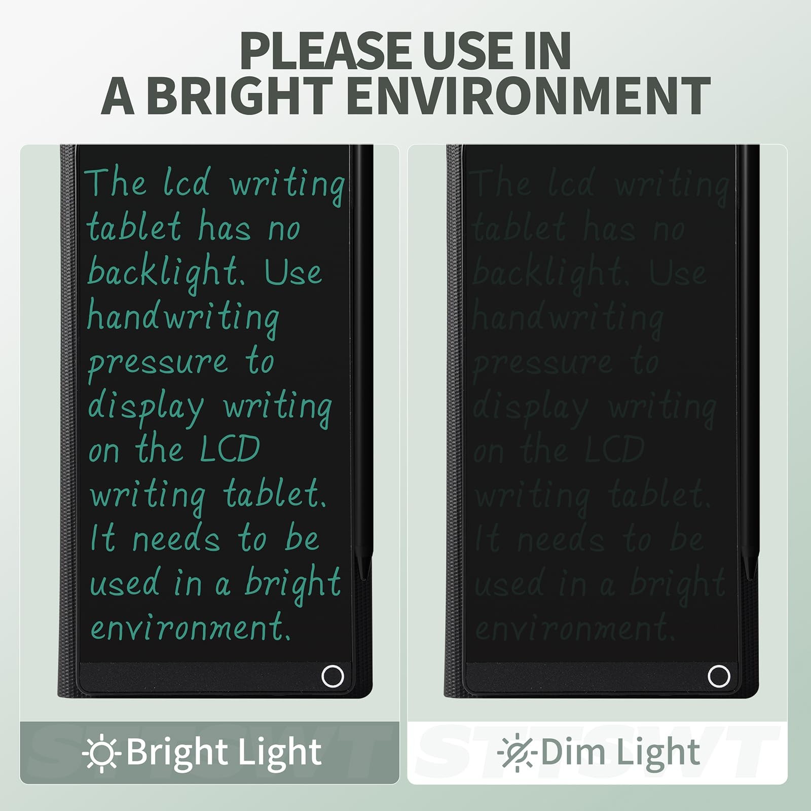 LCD Writing Tablet for Adults: 6.5 Inch with Leather Case Full Screen Reusabl…