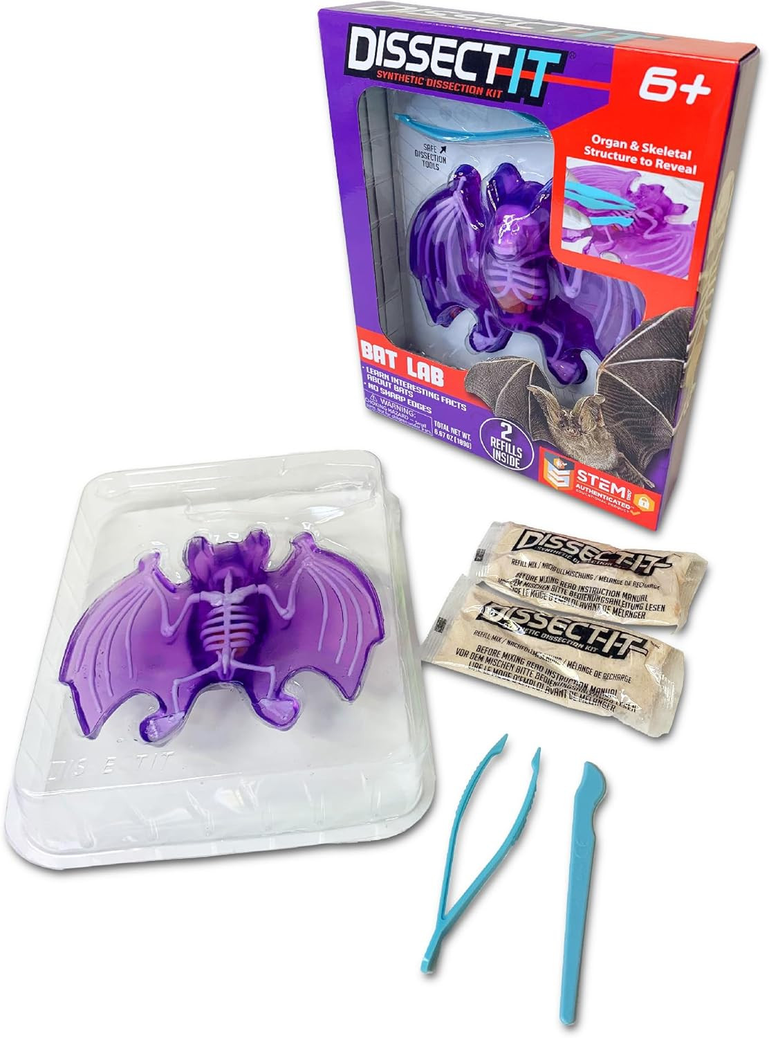 Dissect-It Simulated Synthetic Lab Dissection Toy, STEM Projects for Kids, Anima