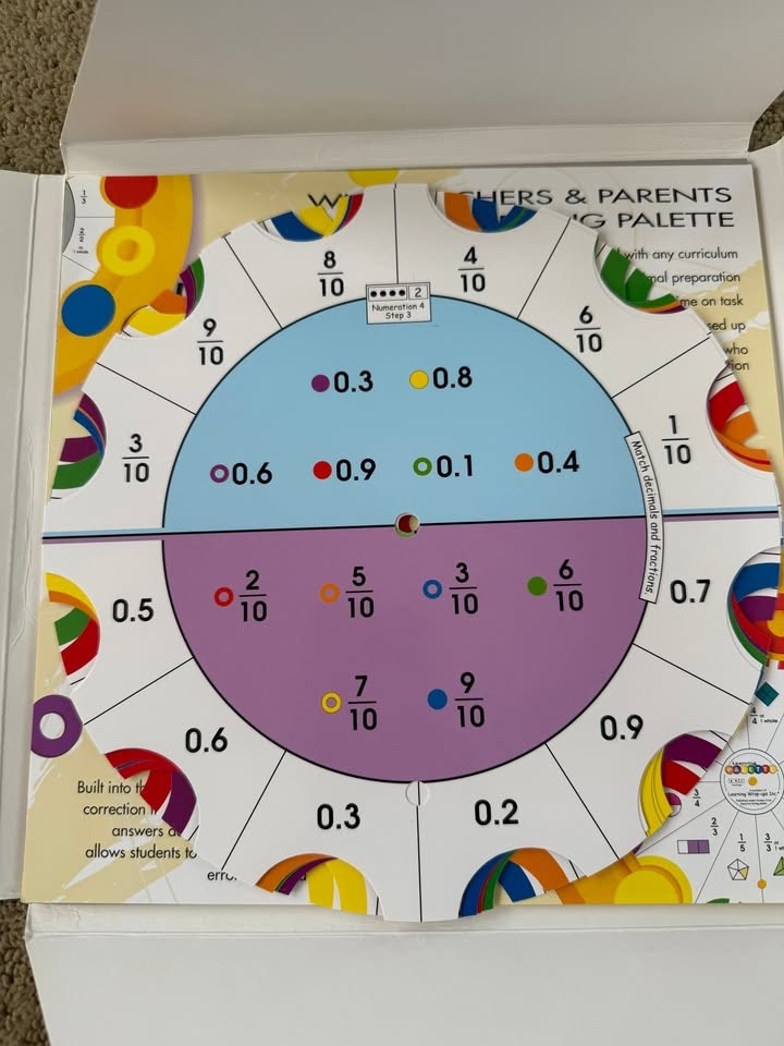 Learning Palette Level 4 Math Center Kit with 6 Sets of 12 Cards Each