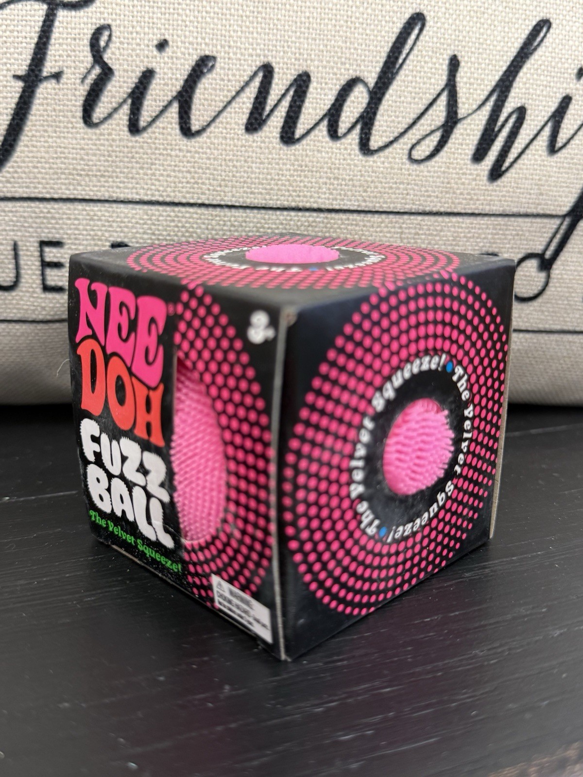 NEW Pink Needoh FUZZ BALL Nee Doh Squishy NEE-DOH Fuzzball AUTHENTIC US Squeeze