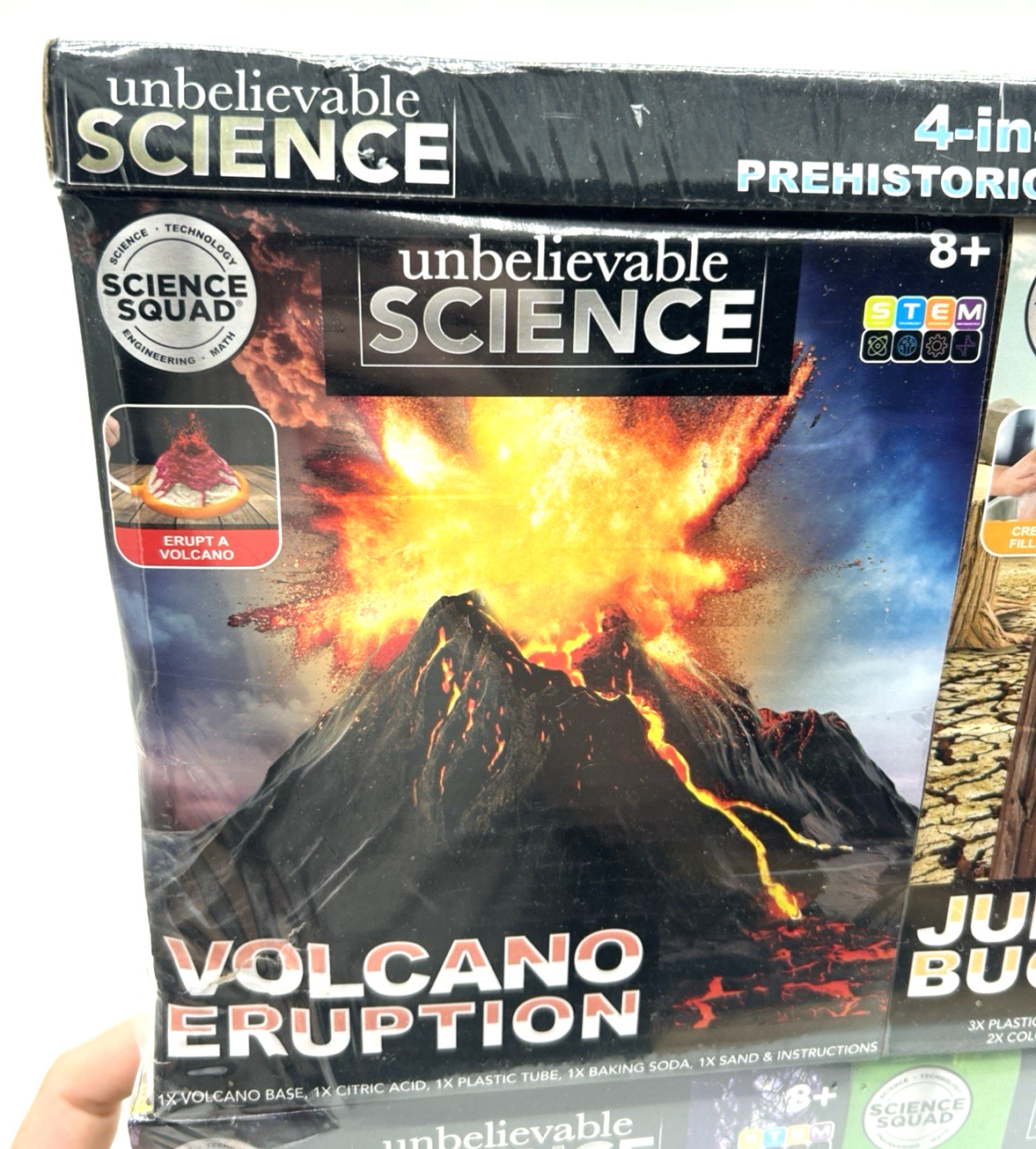 Unbelievable Science 4-in-1 Prehistoric Pack NEW SEALED Dinosaurs Jurassic