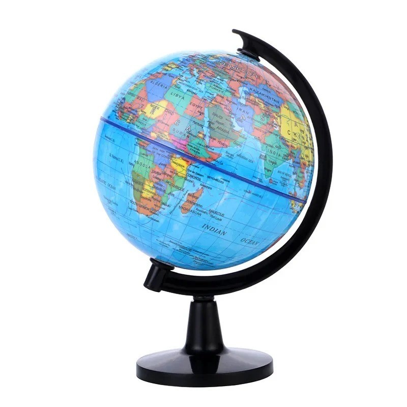 WORLD GLOBE EARTH Map Rotating Geography Ocean Classroom Learning Desktop 6