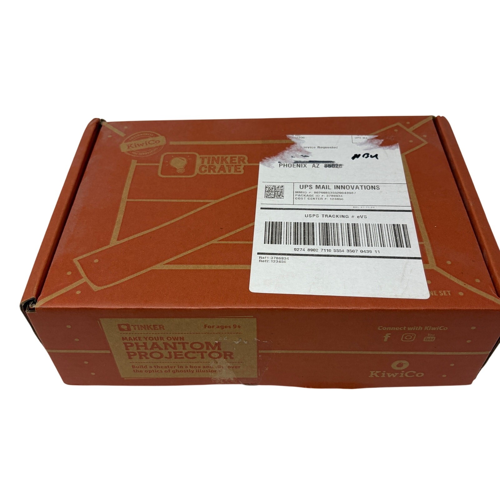 Kiwi Co Tinker Crate Make Your Own Phantom Projector Kids Ages 9+ NEW