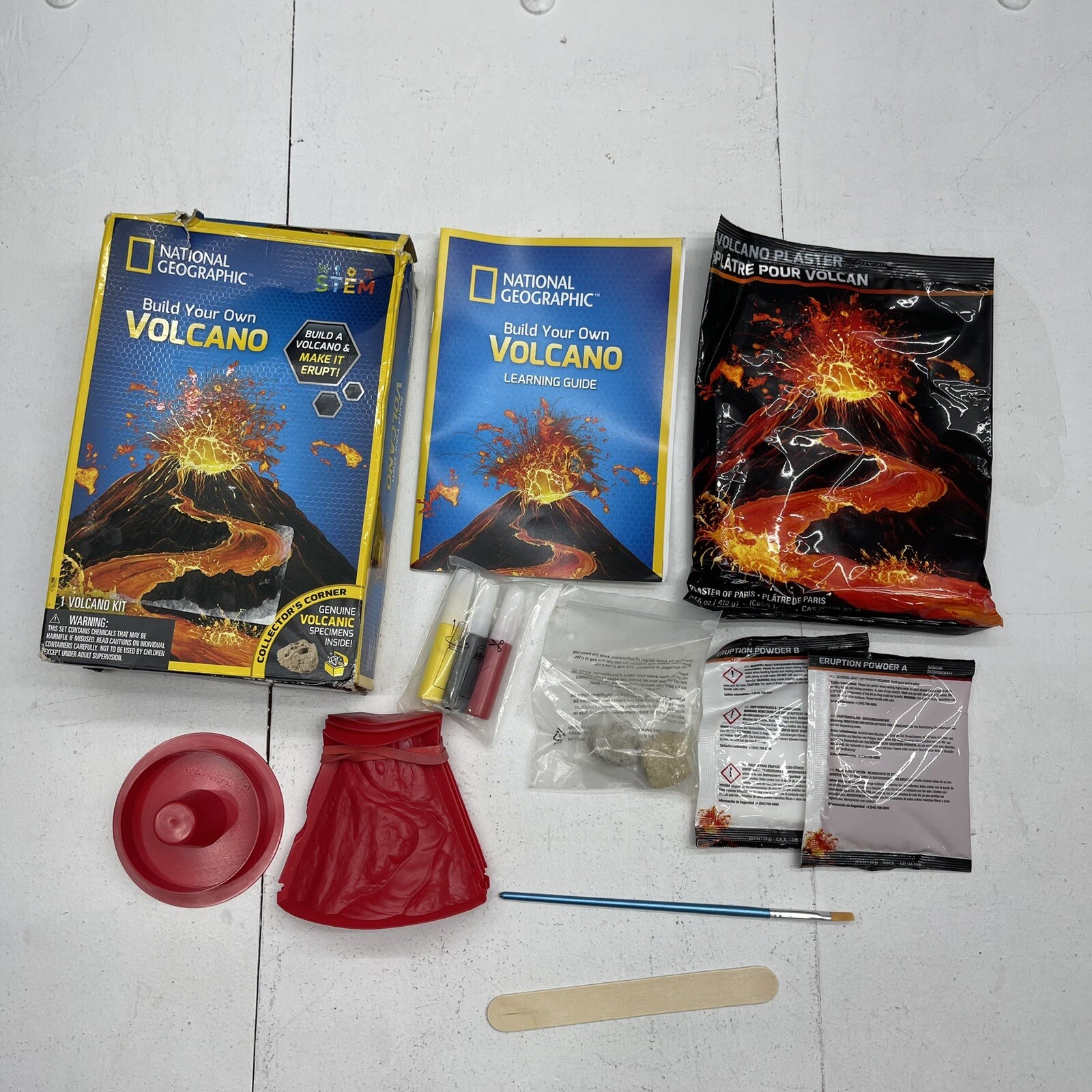 Blue Marble National Geographic Build Your Own Volcano Kit New