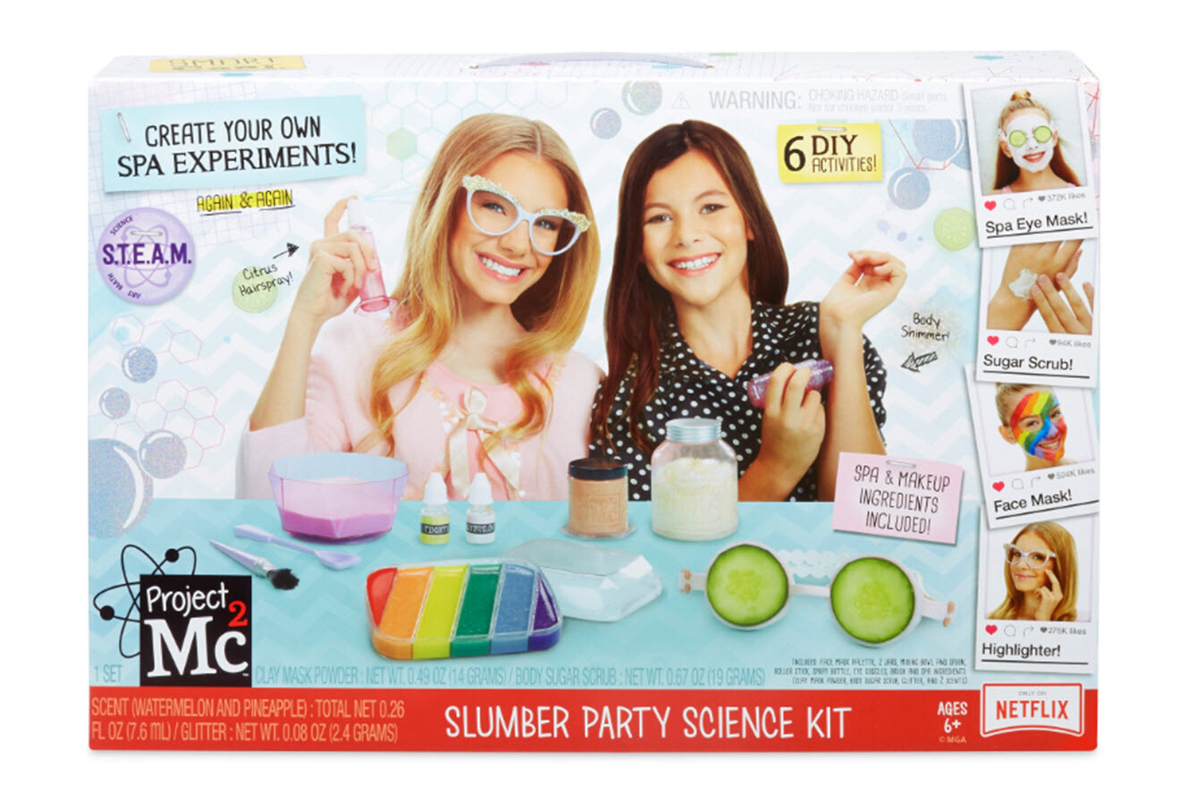 Project Mc2 SLUMBER PARTY Science Kit – 6 SPA Treatments – Scrubs Masks ❤️NEW❤️