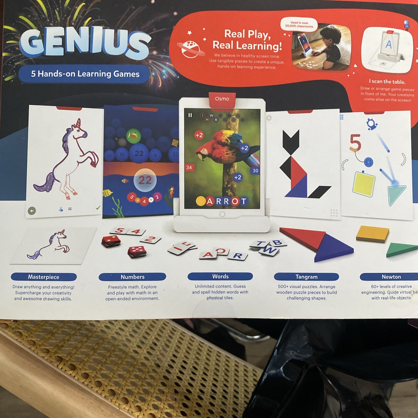 Osmo Genius Starter Kit For iPad & Math Wizard Magical Workshop Ages 6-10