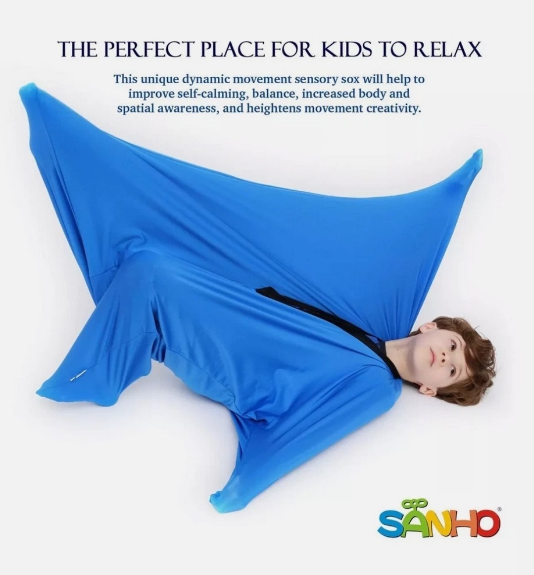 SANHO Yopo Dynamic Movement Sensory Sox, Medium,6-9 Years Old, *Box Distress