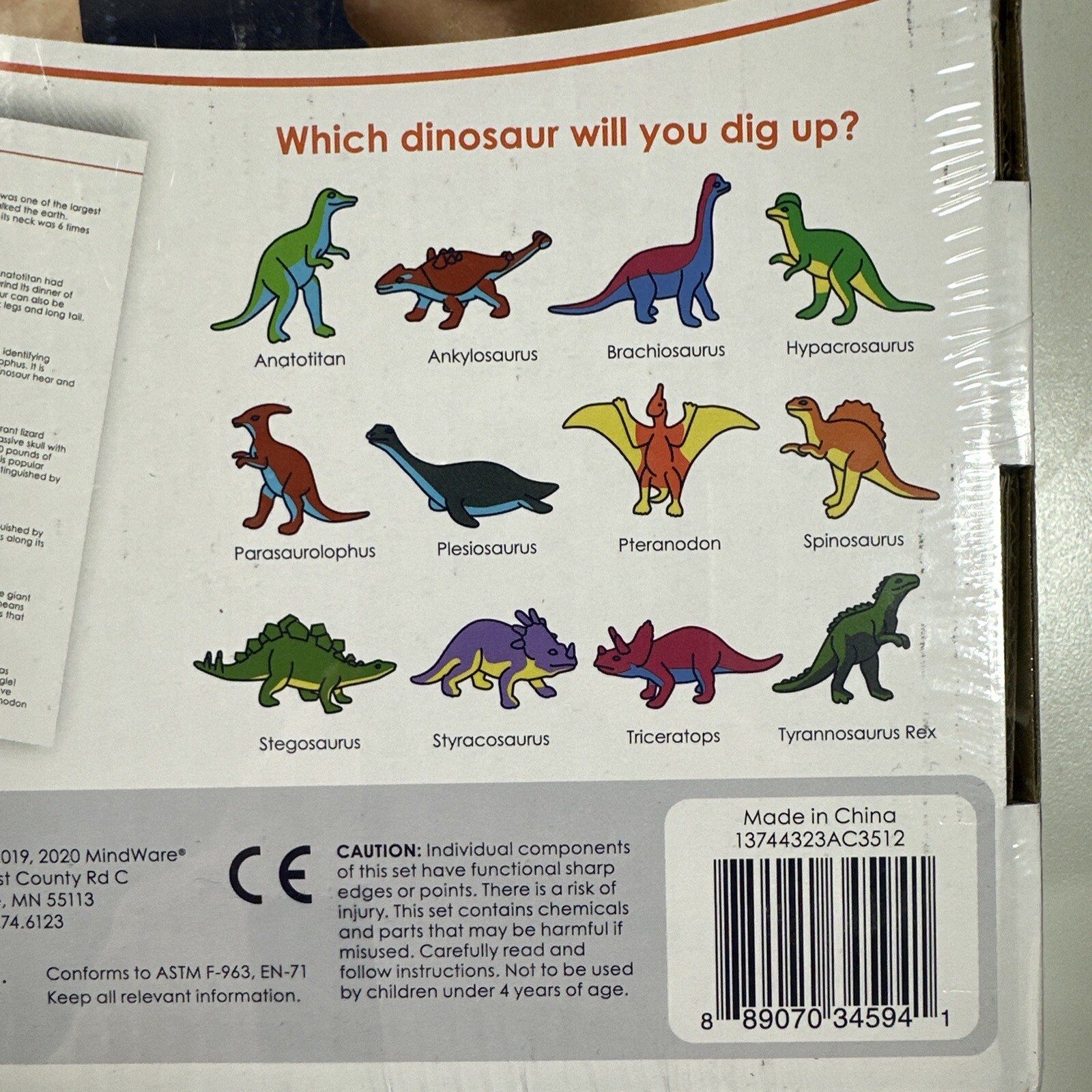 MindWare Dig It Up! Discoveries Science and Nature 12 Eggs Different Dinosaurs