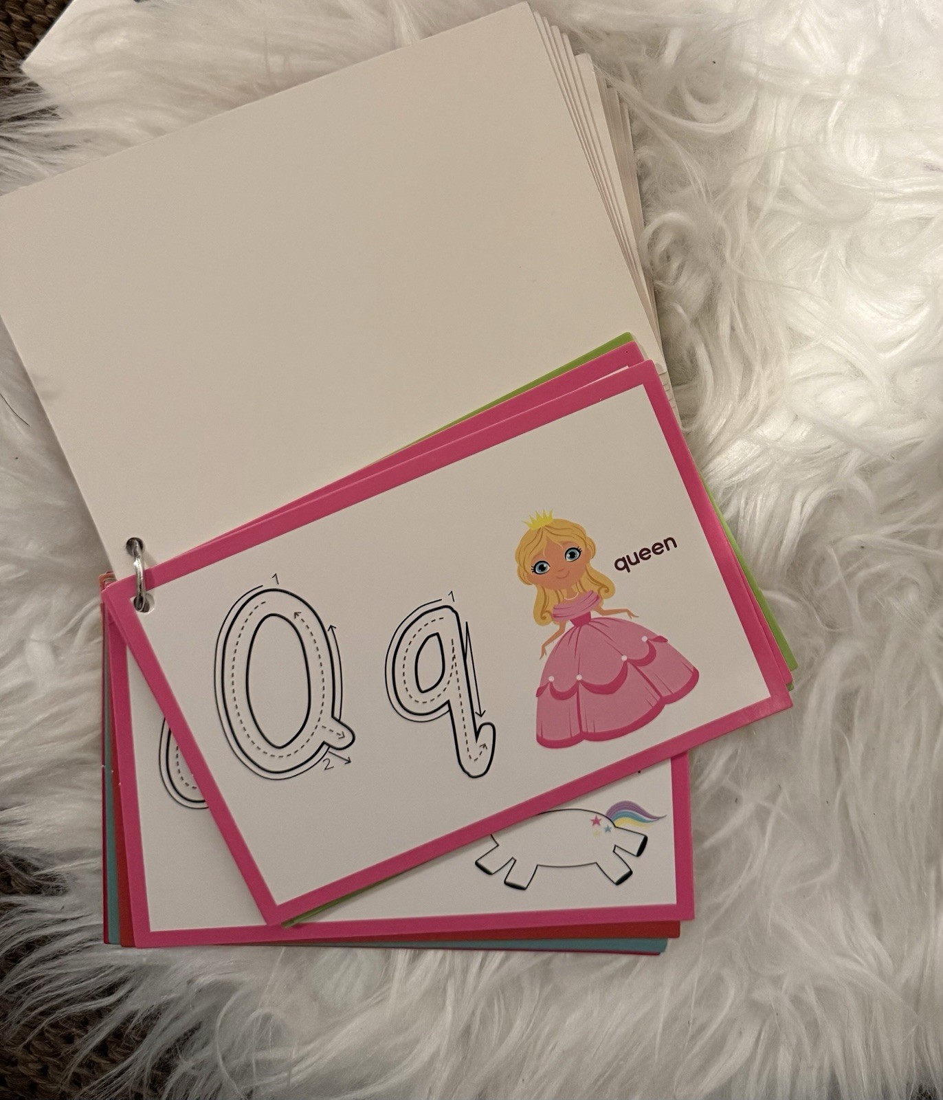 26 cards – Full color Alphabet cards- Pre school Kindergarten Letters -cardstock