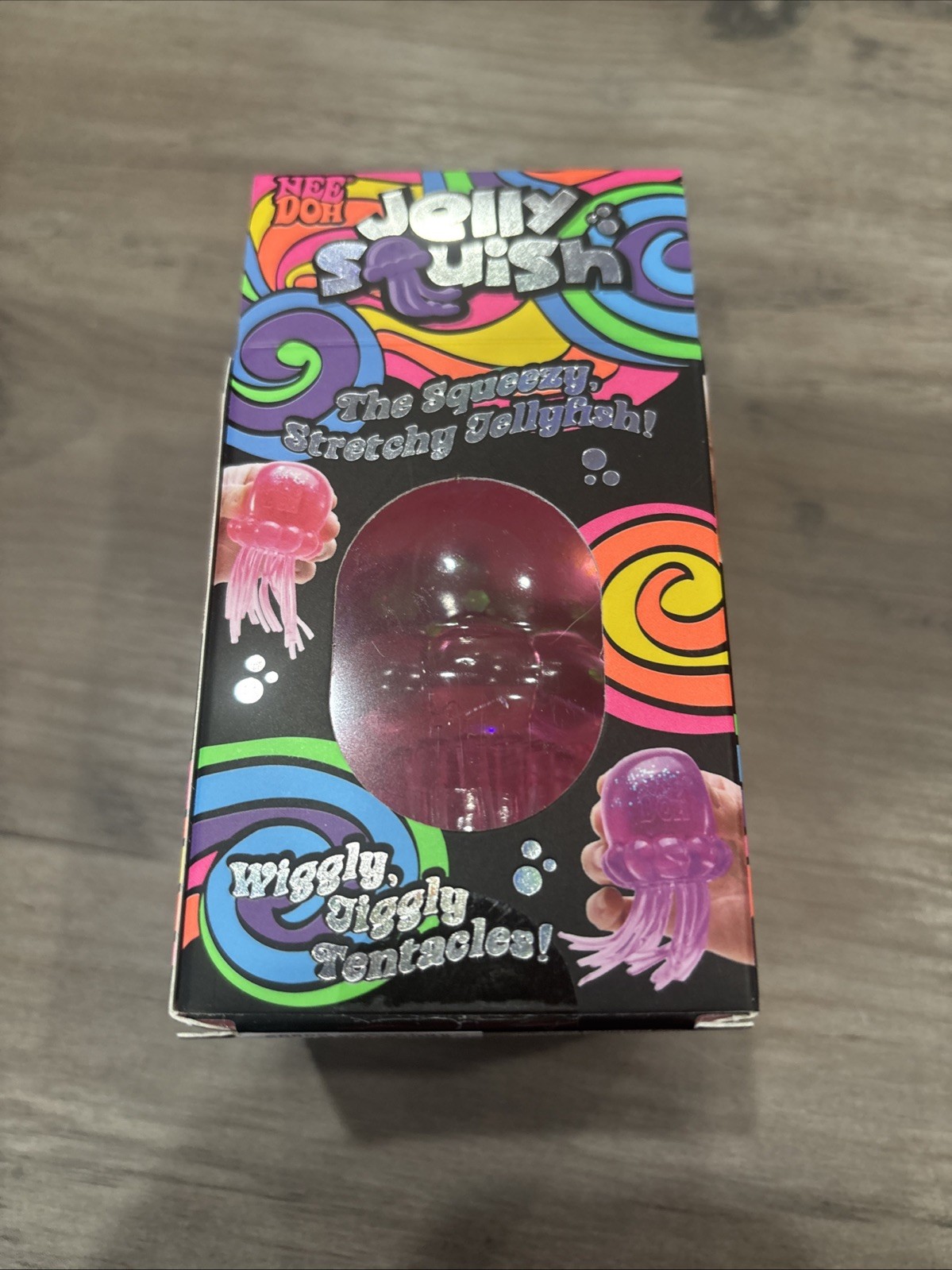 Nee Doh Jelly Squish Pink NIB Hard To Find