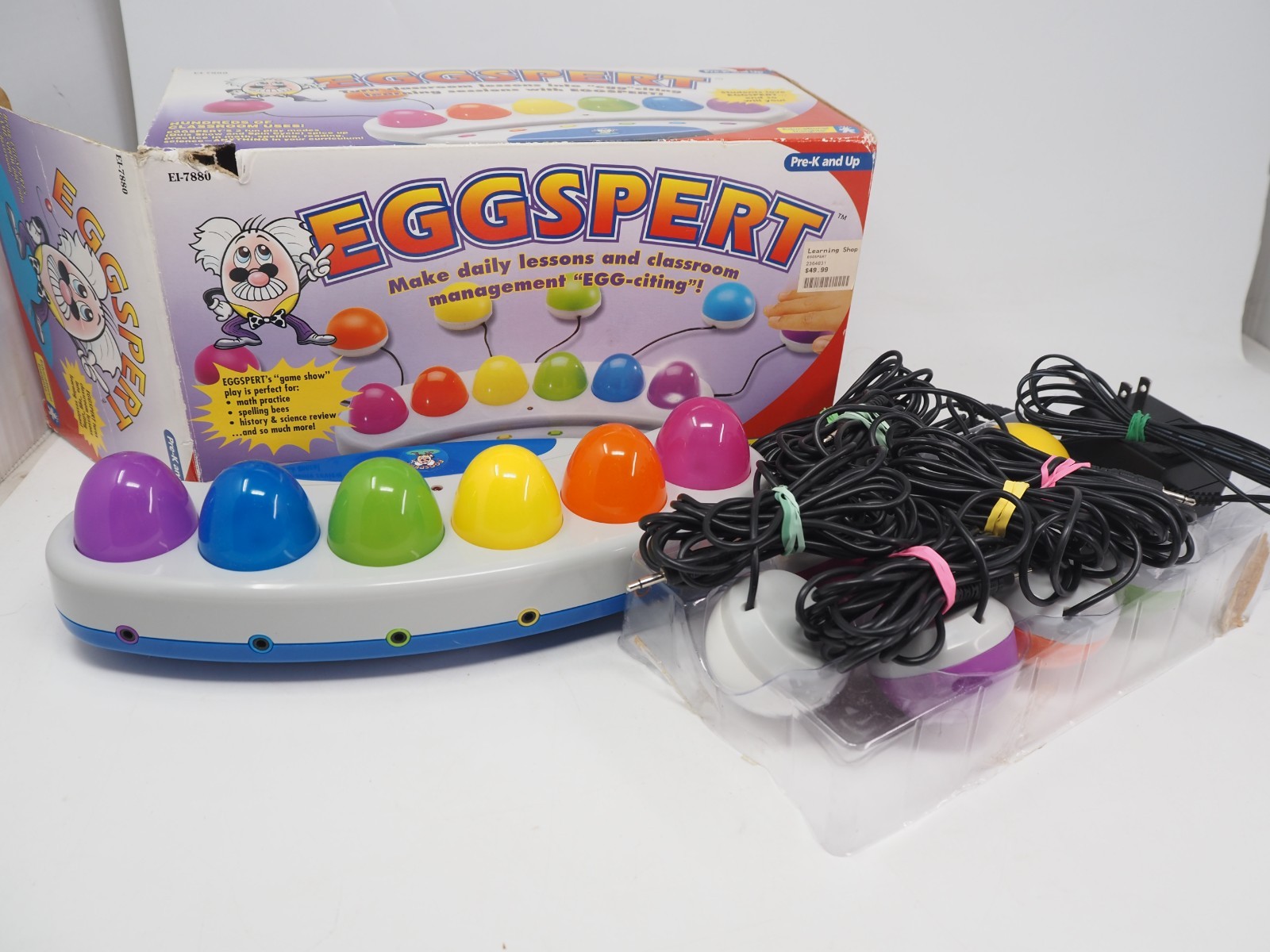 Eggspert Buzzer Game EI-7880 2001 Complete Set Educational Works Read Descriptio
