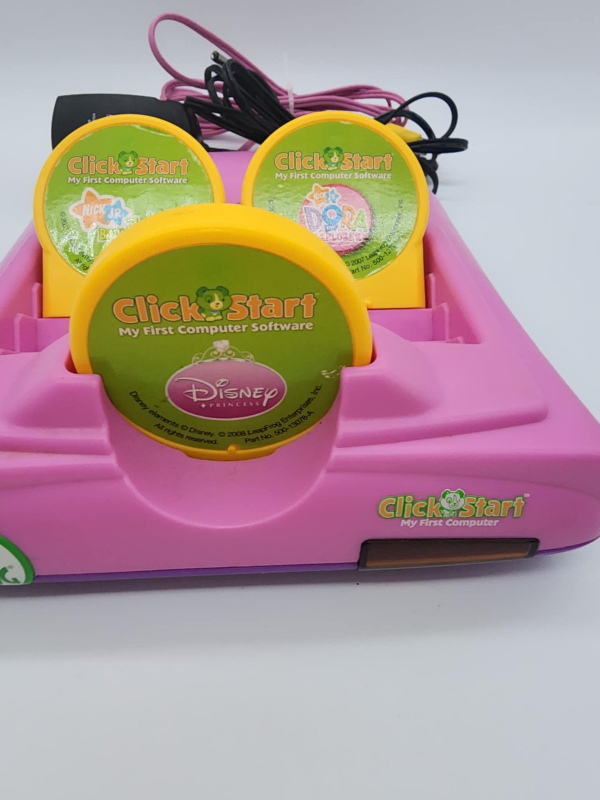 Leap Frog Click Start My First Computer Replacement Console Leap Frog W/ 3 Games