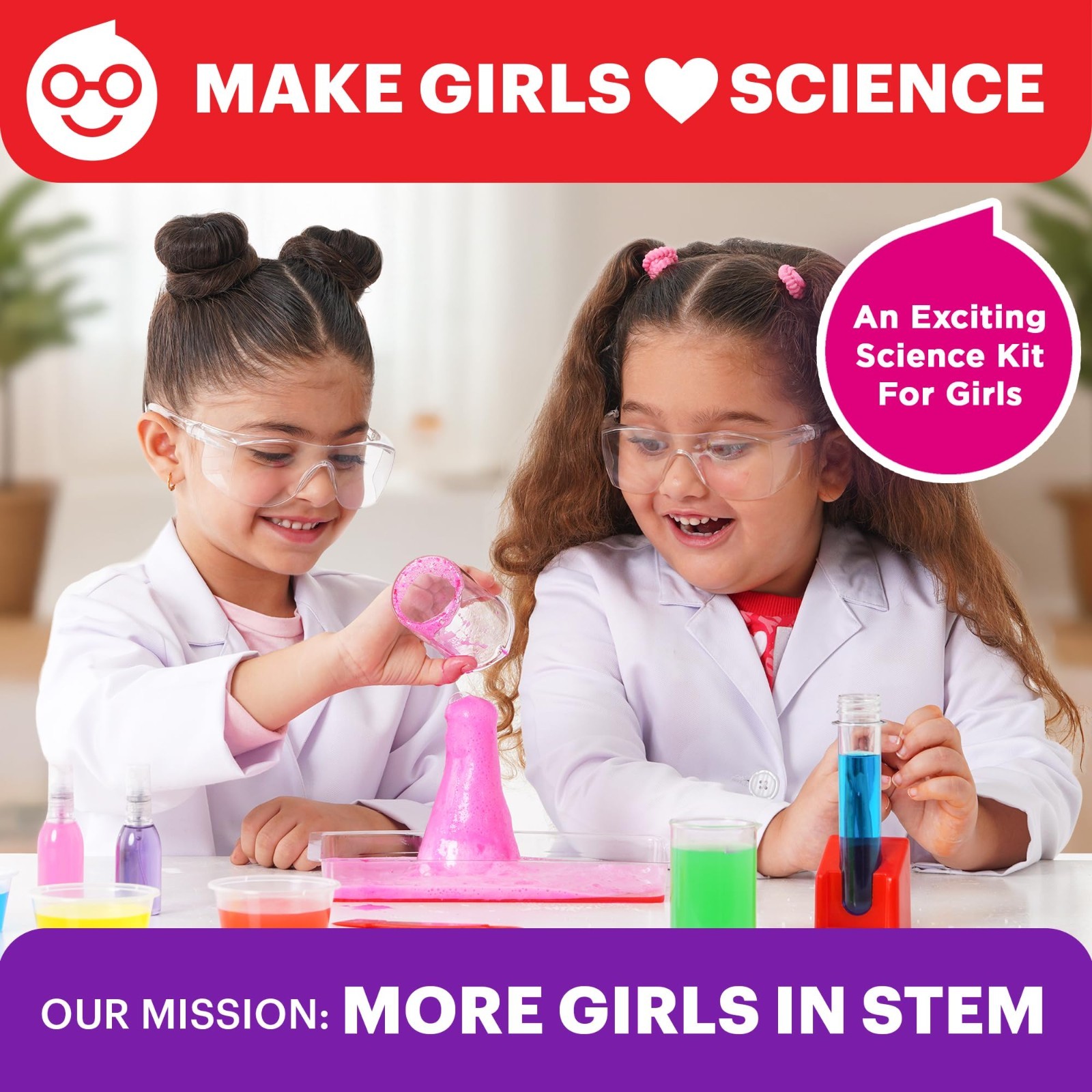 STEM Science Kit for Kids Ages 4-8 | 100+ Experiments | Educational Birthday Gif