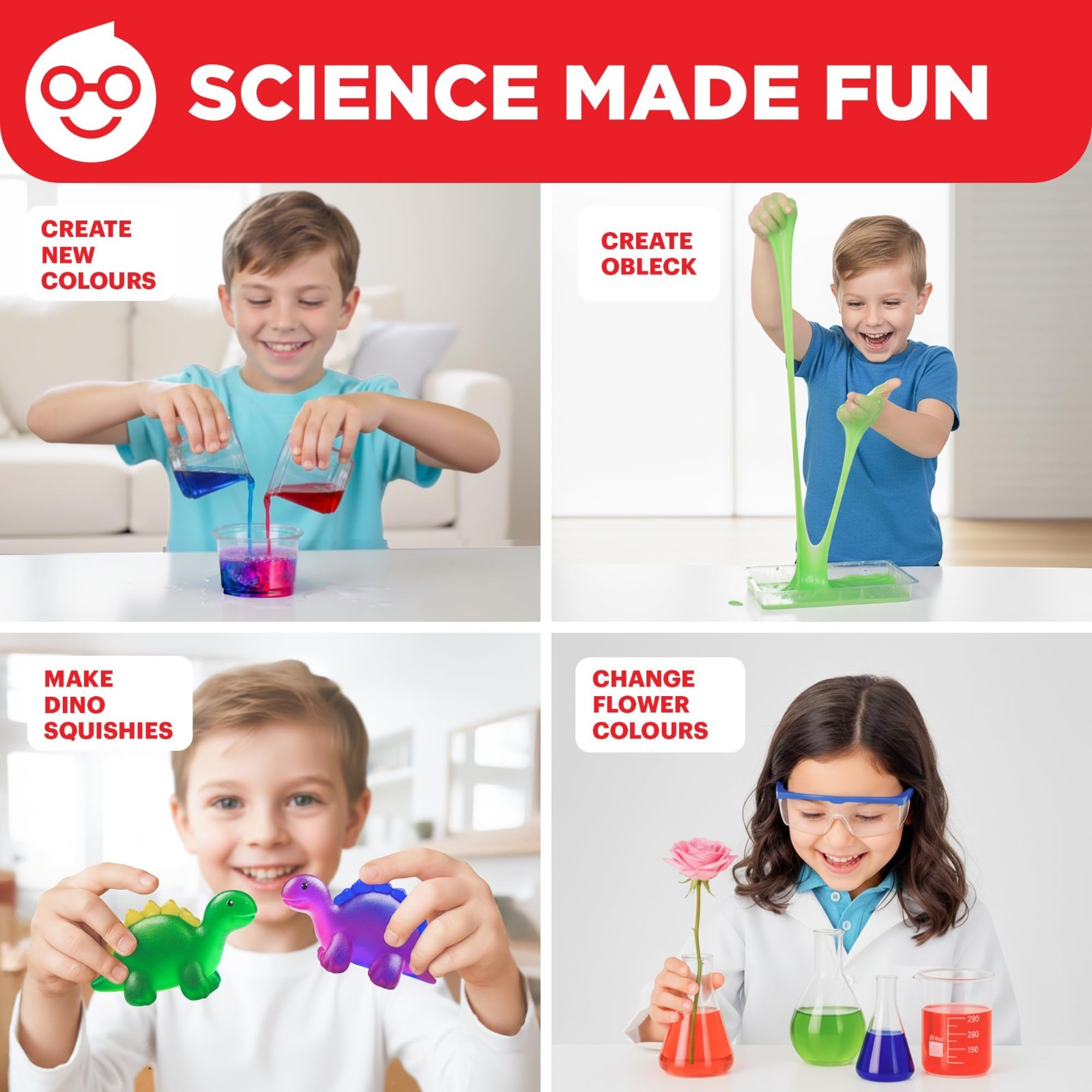 STEM Science Kit for Kids Ages 4-8 | 100+ Experiments | Educational Birthday Gif