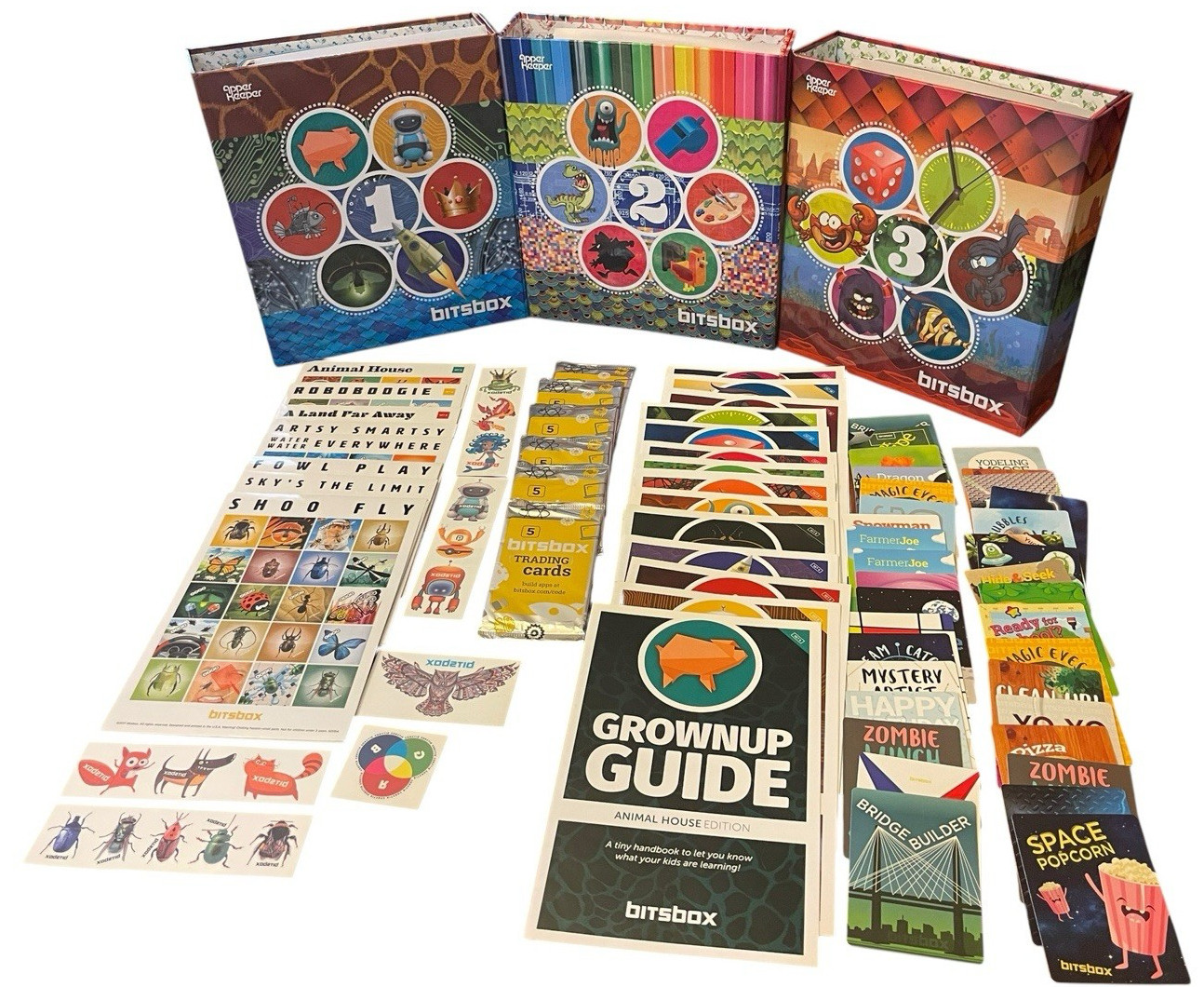 Bitsbox Coding – Apper Keepers With Levels 1-18 Guides Cards Stickers Homeschool