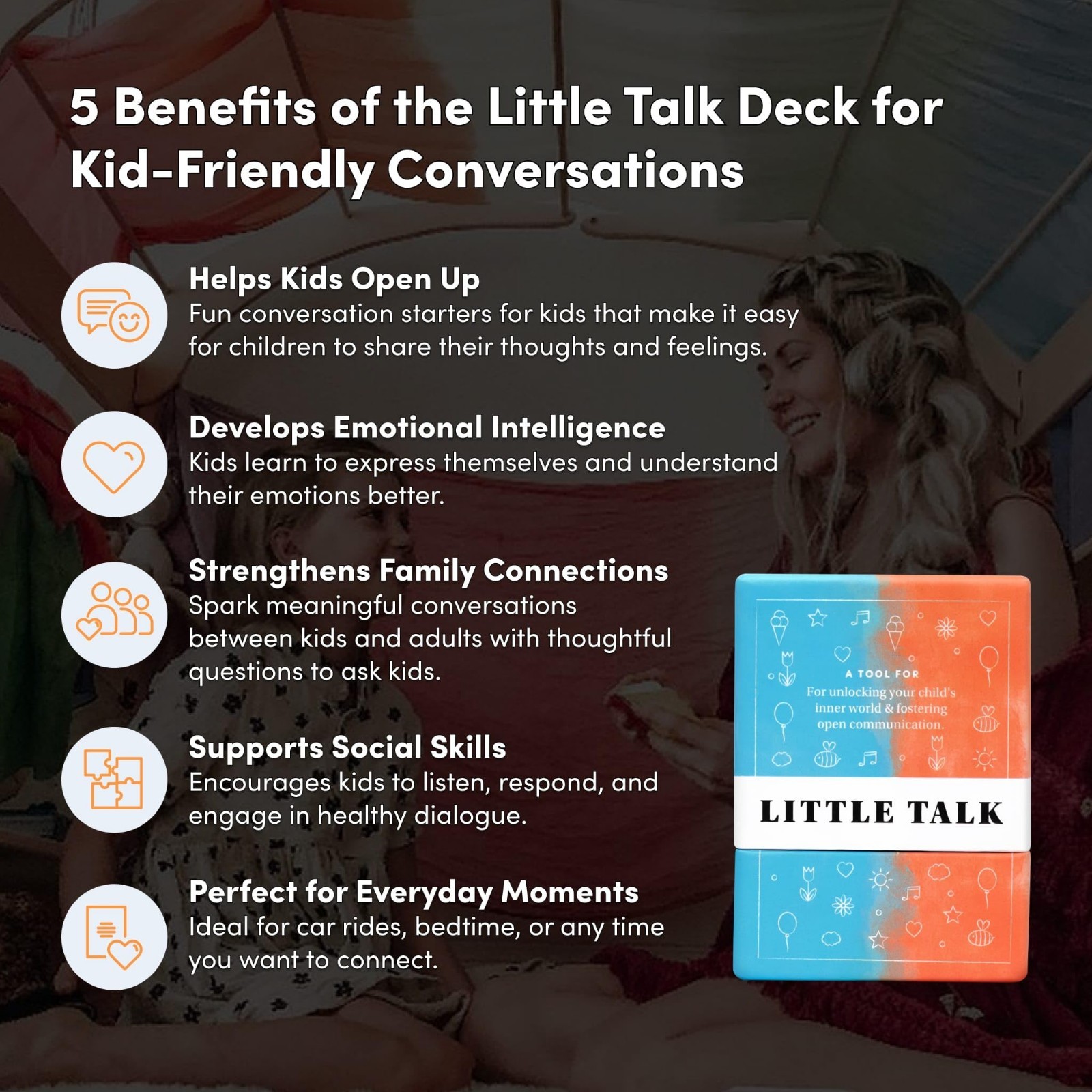 170 Conversation Cards for Kids – Social Skills Prompts, Family Games & Travel A